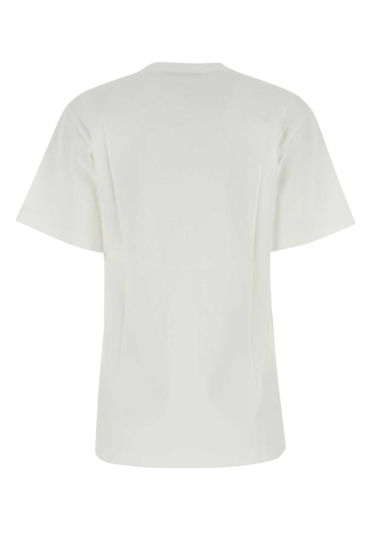 Ambush White Cotton T-shirt In Clouddanc