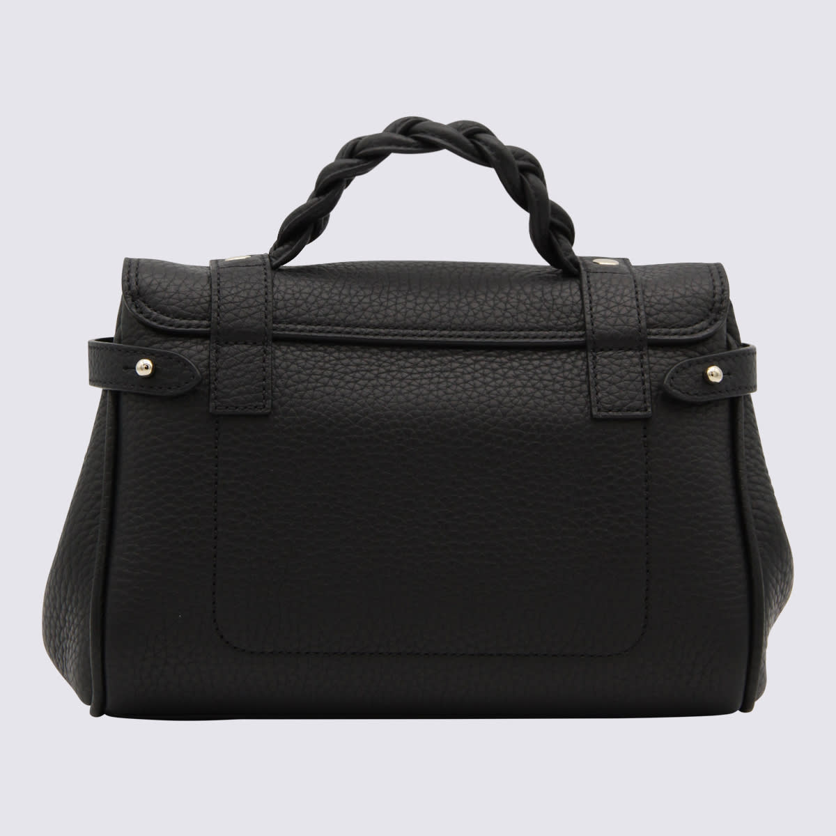 Shop Mulberry Black Leather Alexa Satchel