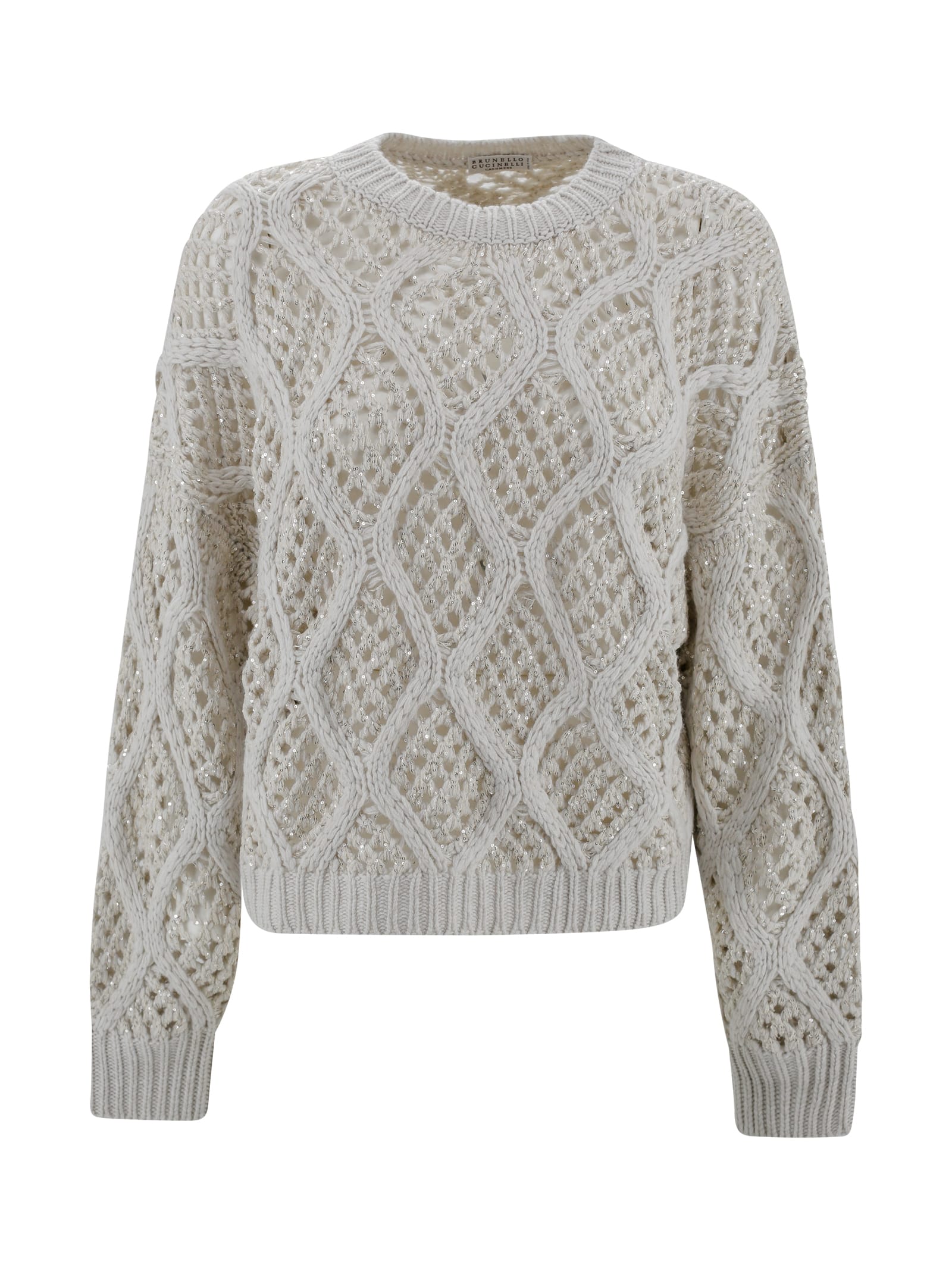 Shop Brunello Cucinelli Sweater In White