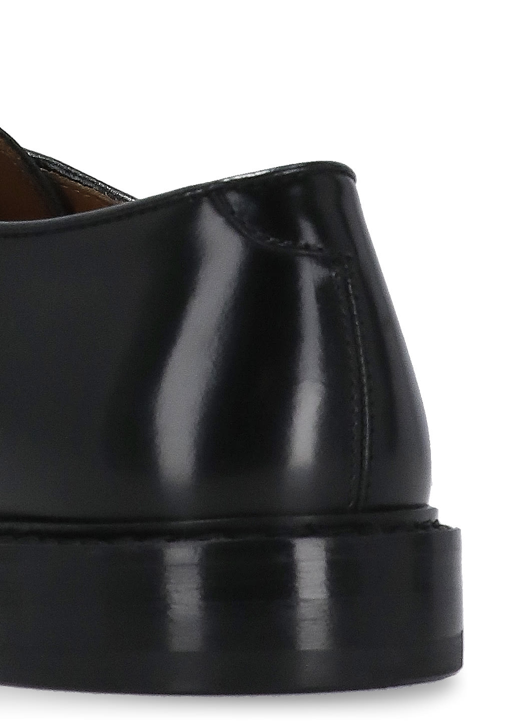 Doucal's Almond-toe Leather Derby Shoes In Black