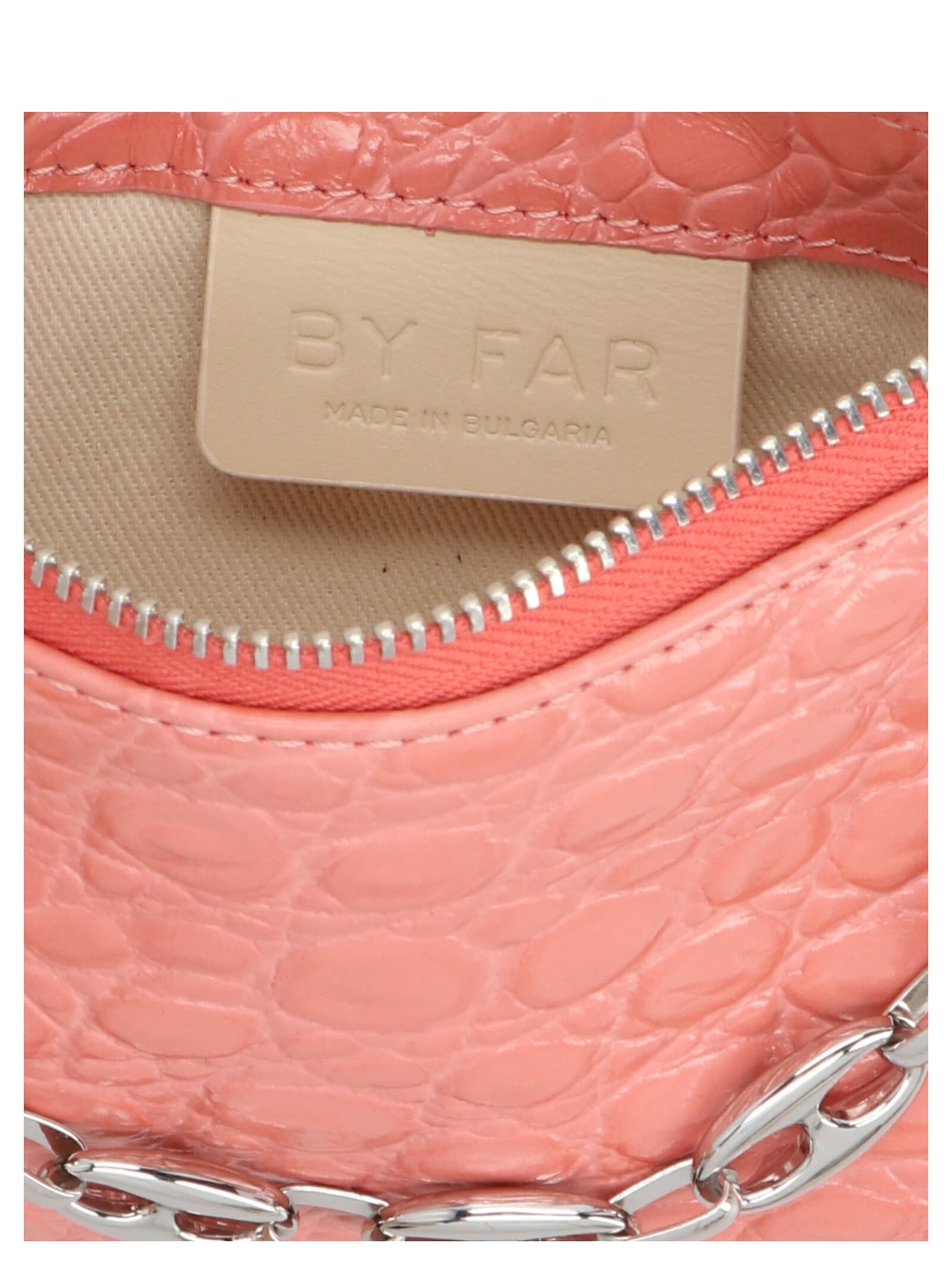 Shop By Far Mini Nylon Handbag In Pink