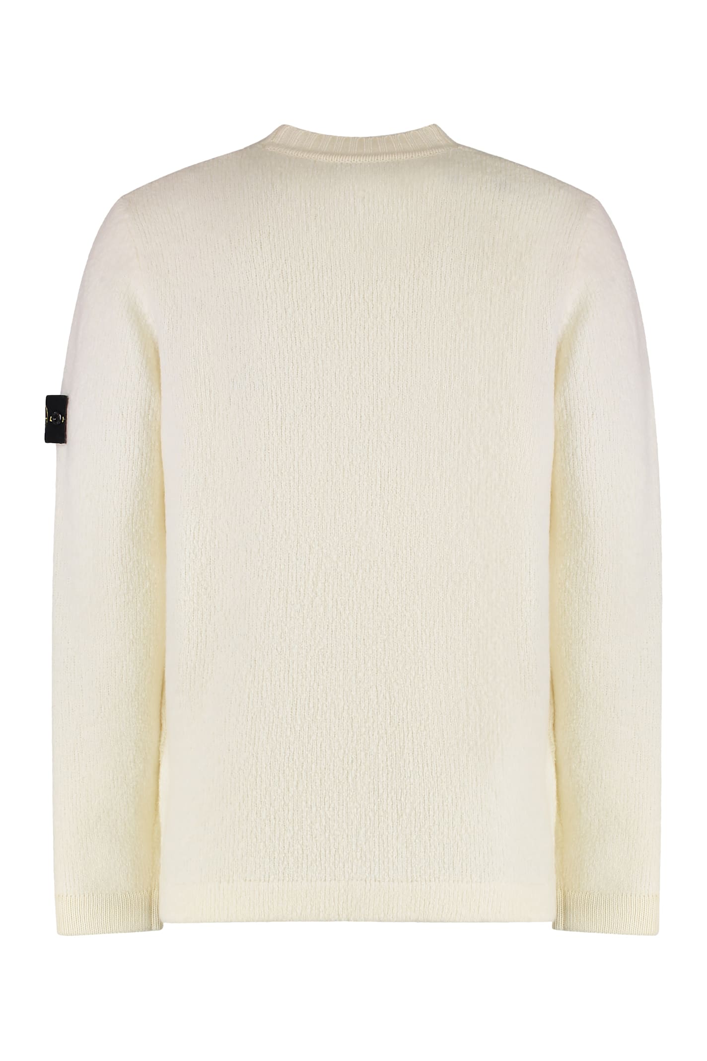 Stone Island Sweater With Brushed Texture In Neutral