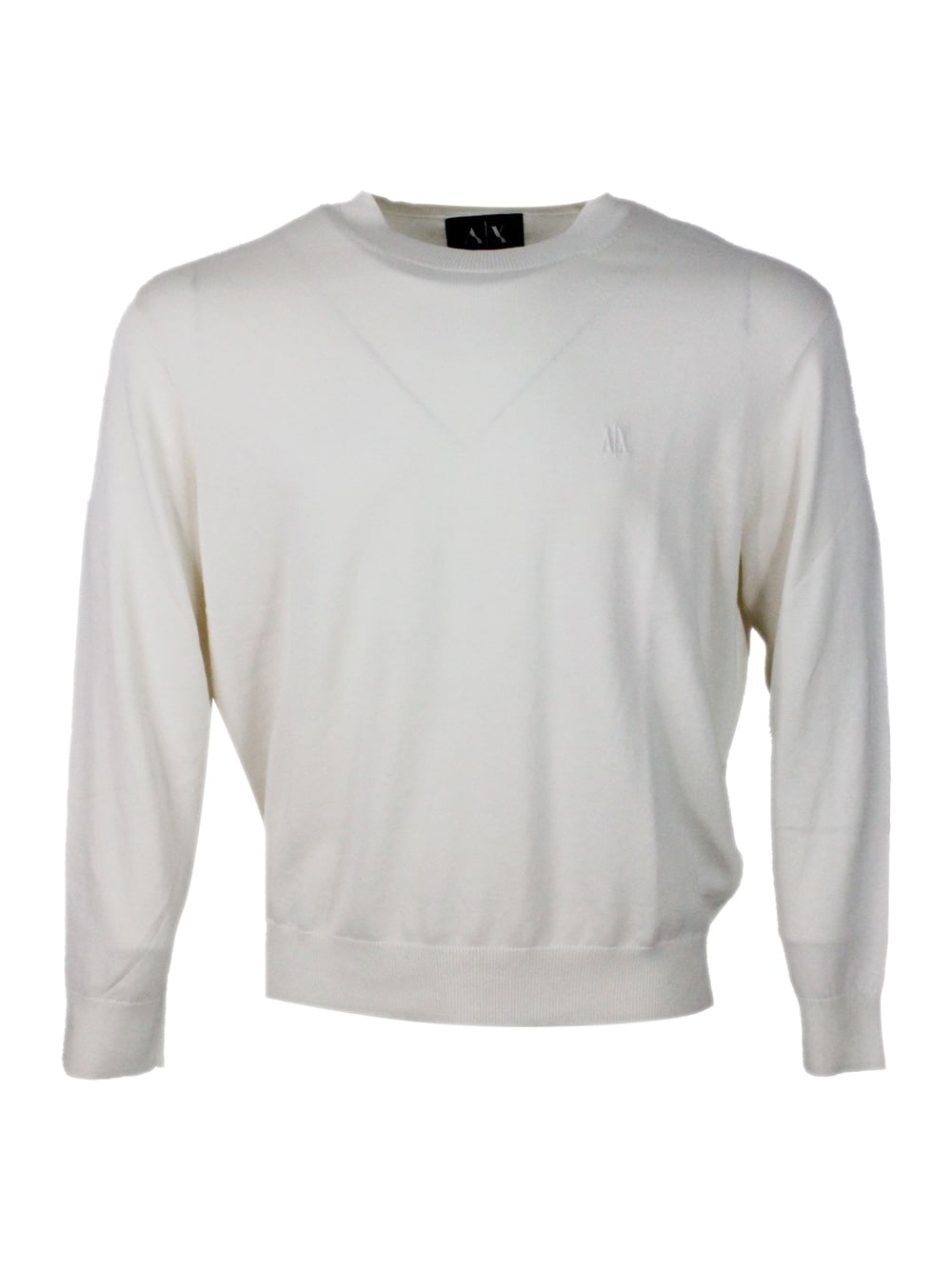 Armani Exchange Sweaters In White