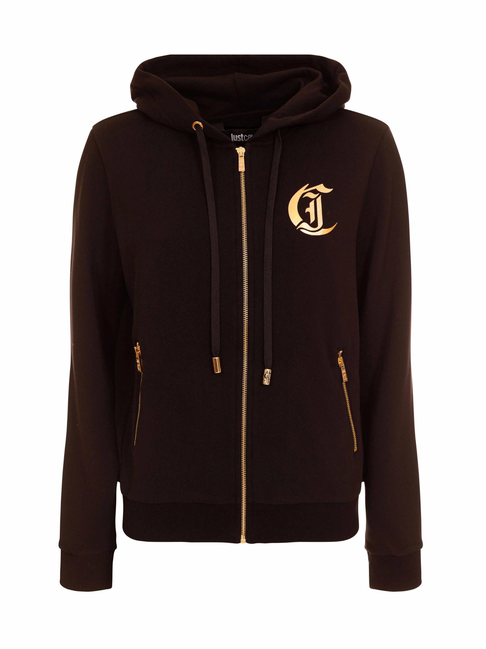 Shop Just Cavalli Hoodie In Black