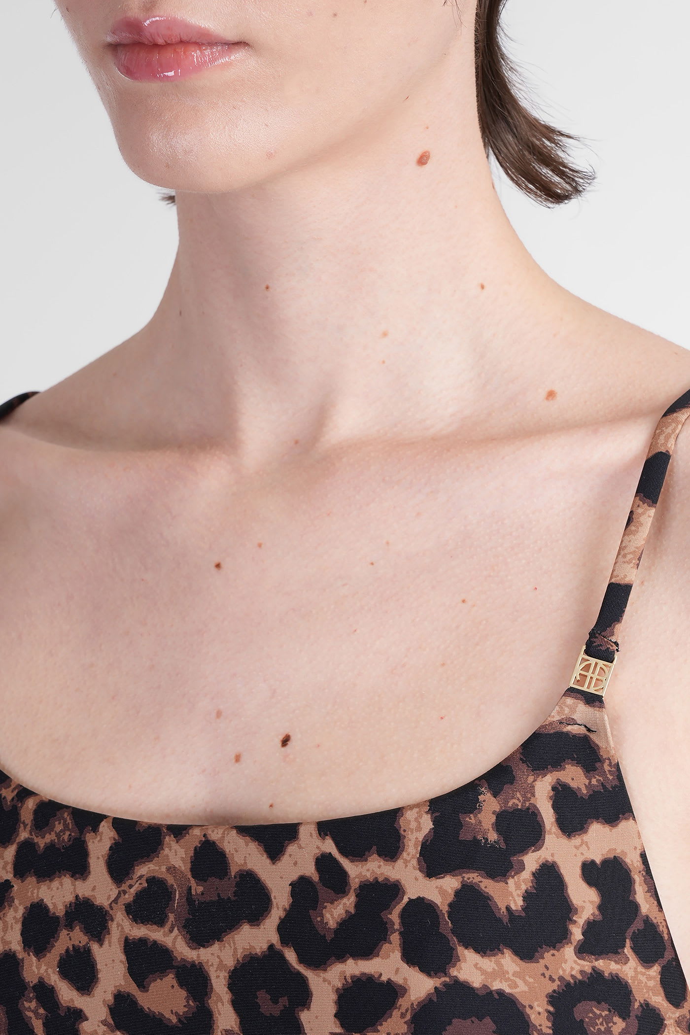 Anine Bing Vesta Beachwear In Animalier Nylon In Animal Print