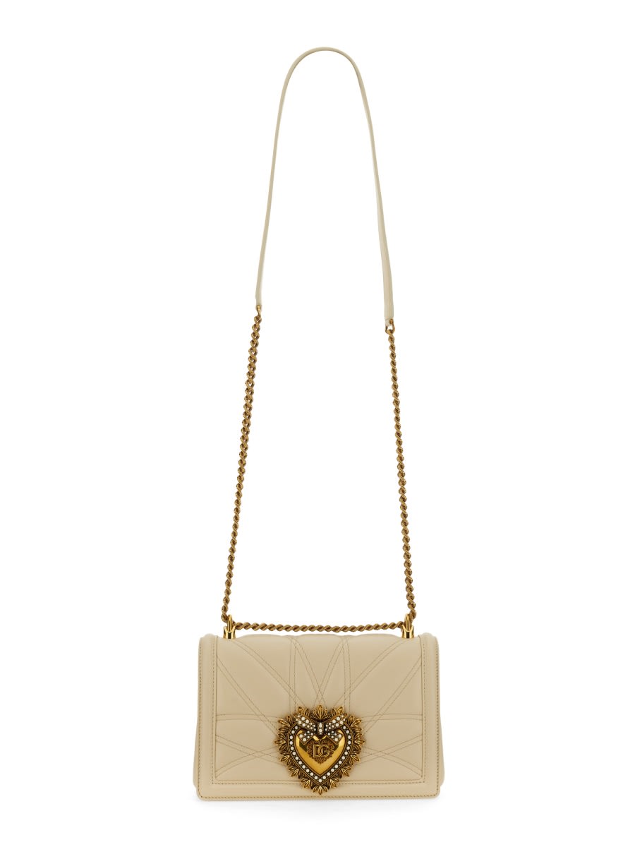 Dolce & Gabbana Devotion Medium Bag In White