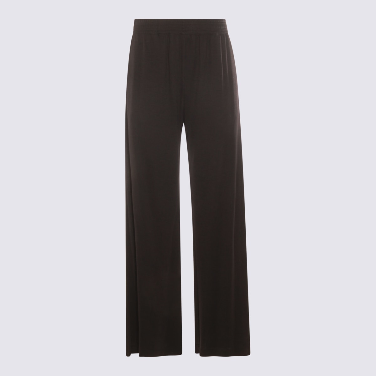 Fabiana Filippi Relaxed Wide Leg Trousers Embellished Detail In Brown