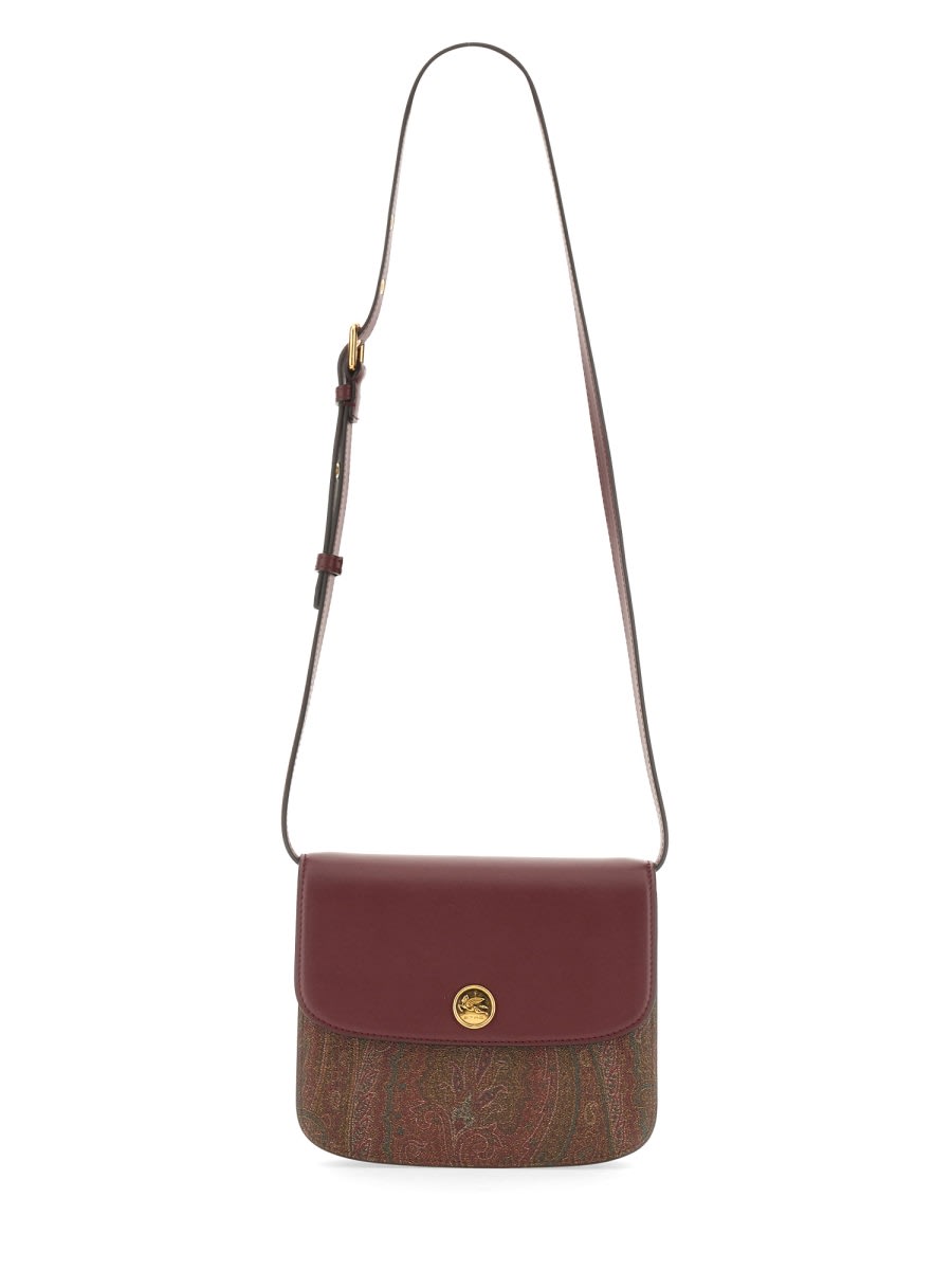 Shop Etro Large Essential Bag In Bordeaux