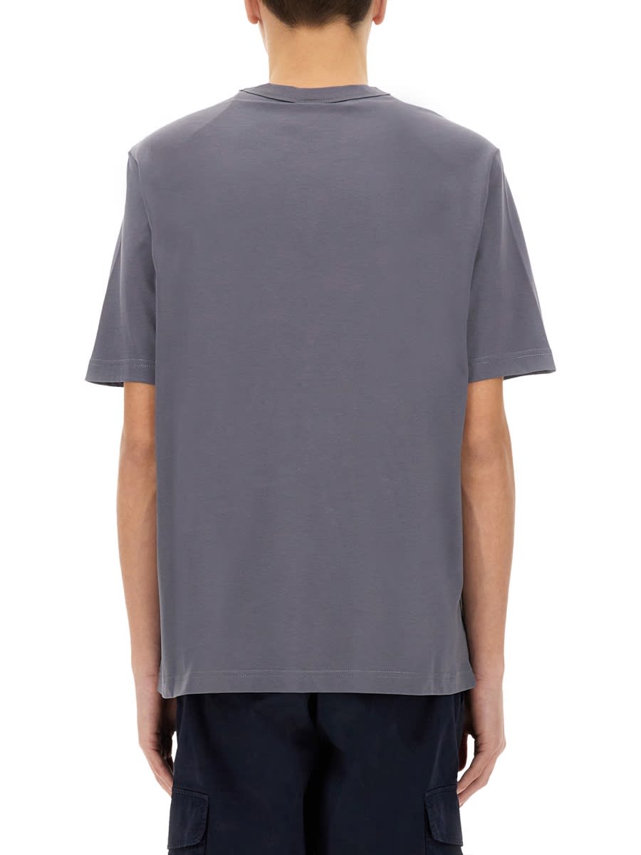 Shop Ps By Paul Smith Zebra T-shirt In Grey