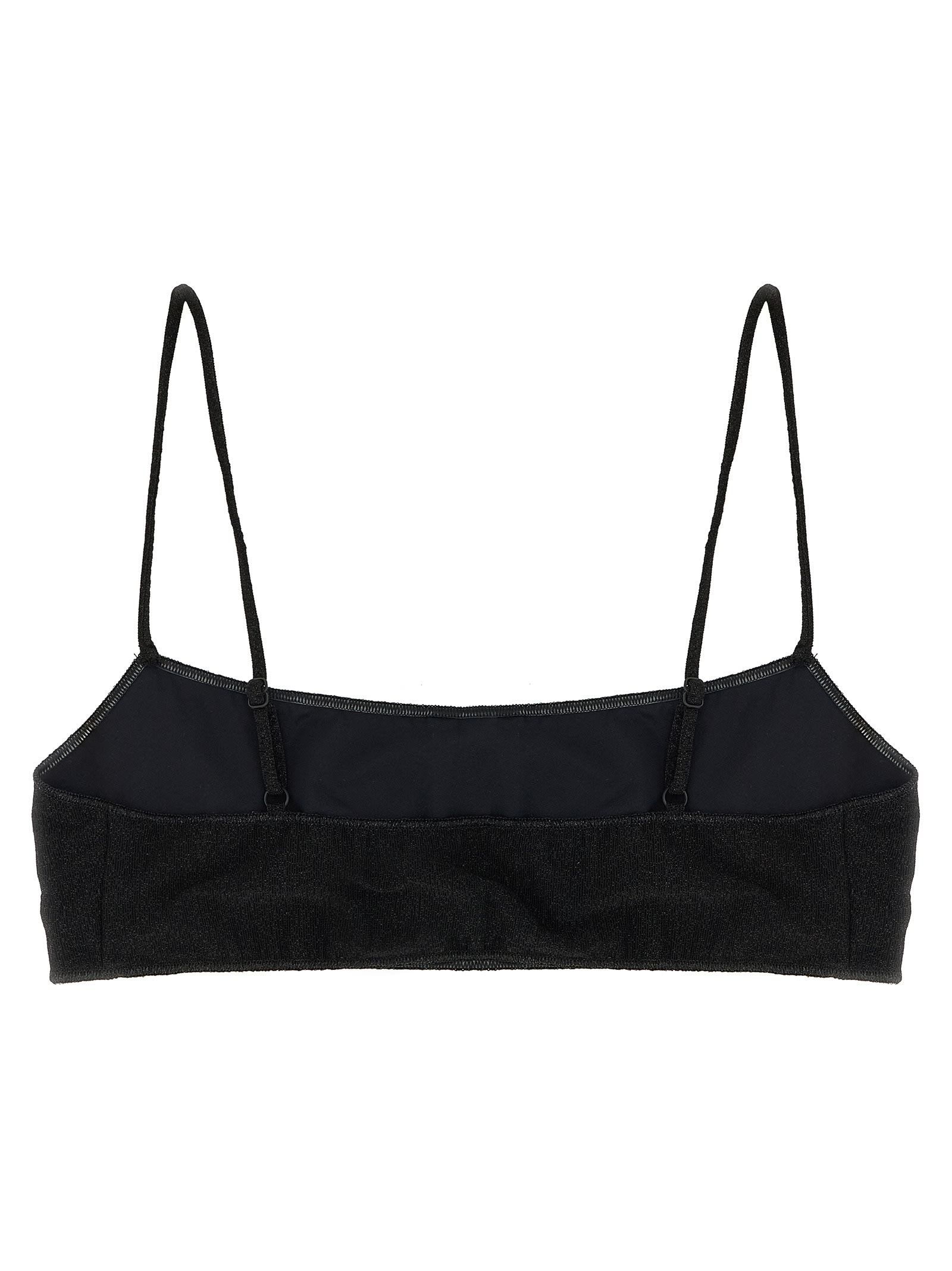 Mc2 Saint Barth Bandeau-style Bikini Top In Black