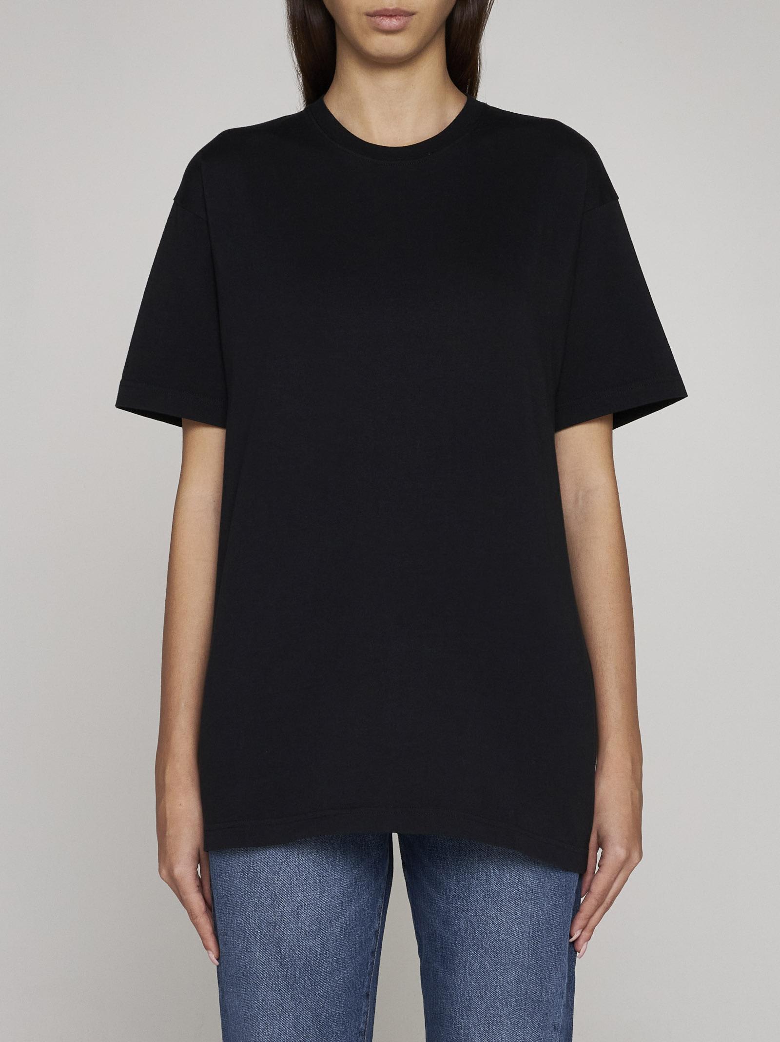 Shop Totême Cotton T-shirt In Black