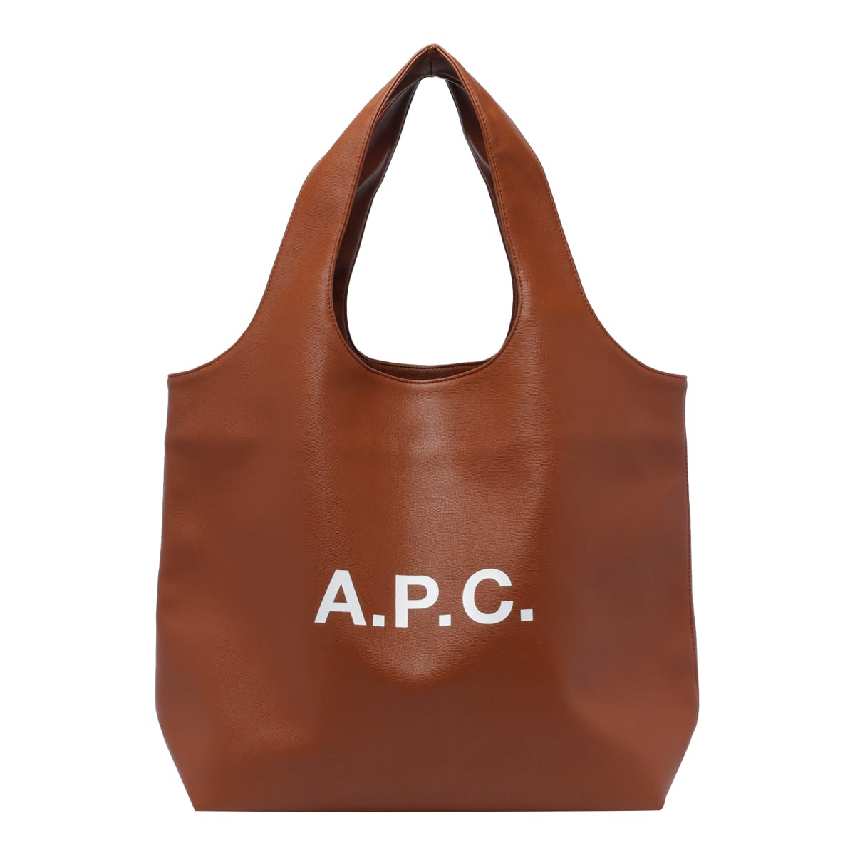 Shop Apc Ninon Tote Bag In Brown