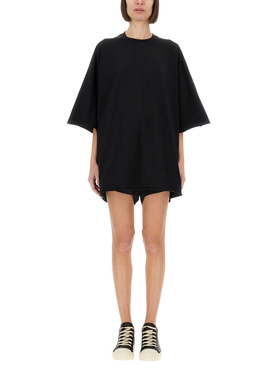 Rick Owens Tommy T Cotton Jersey T-shirt In Black