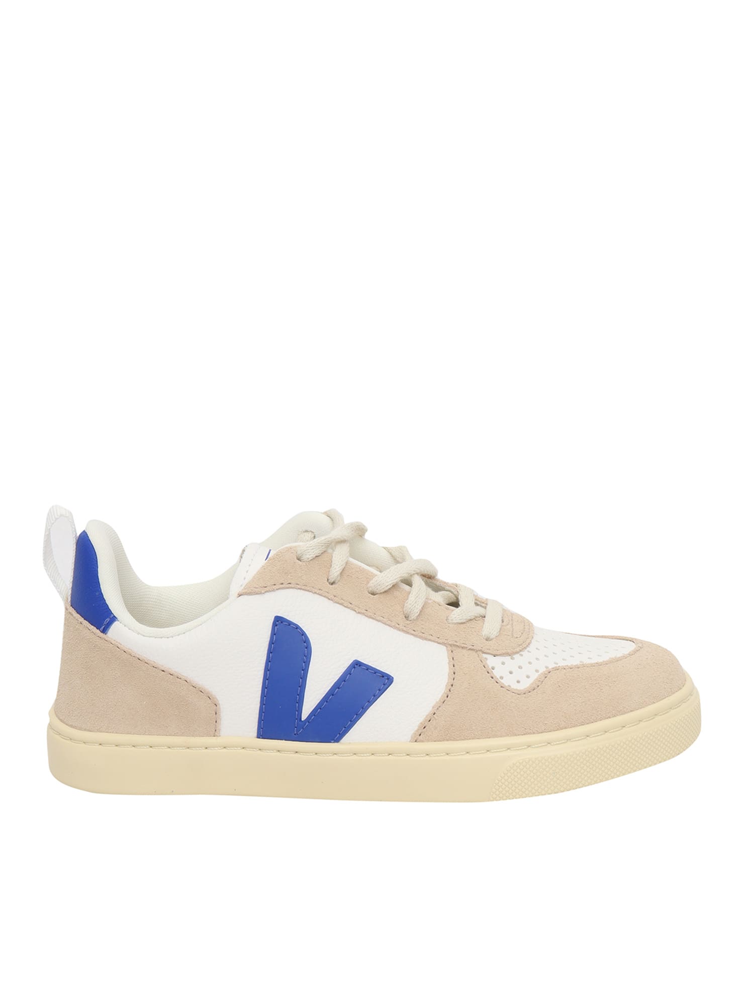 Veja Kids' Small V-10 Sneaker In White