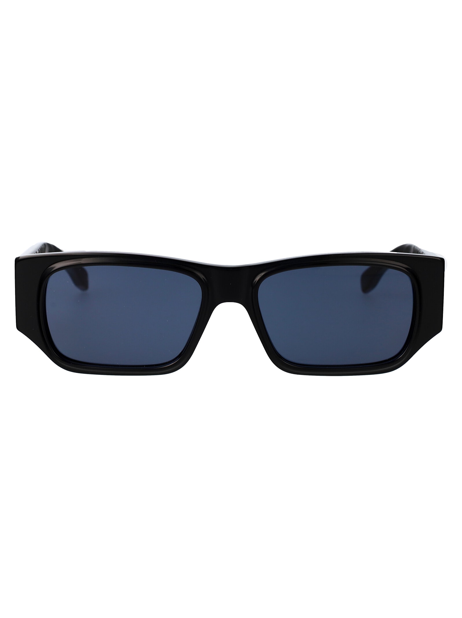 Shop Fendi Ff Squared Sunglasses In Black Blue