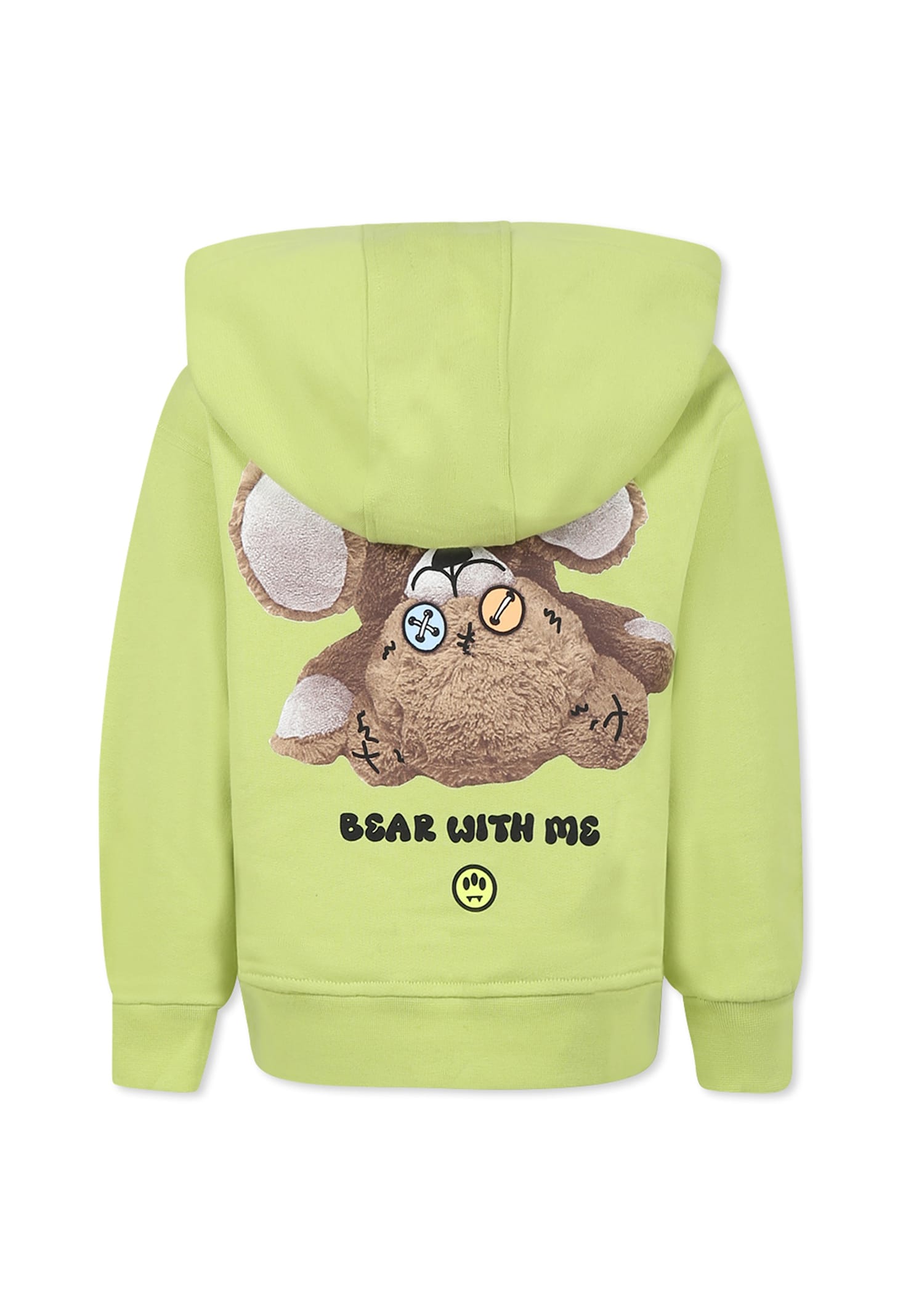 Barrow Green Sweatshirt For Kids With Bear Print In Green