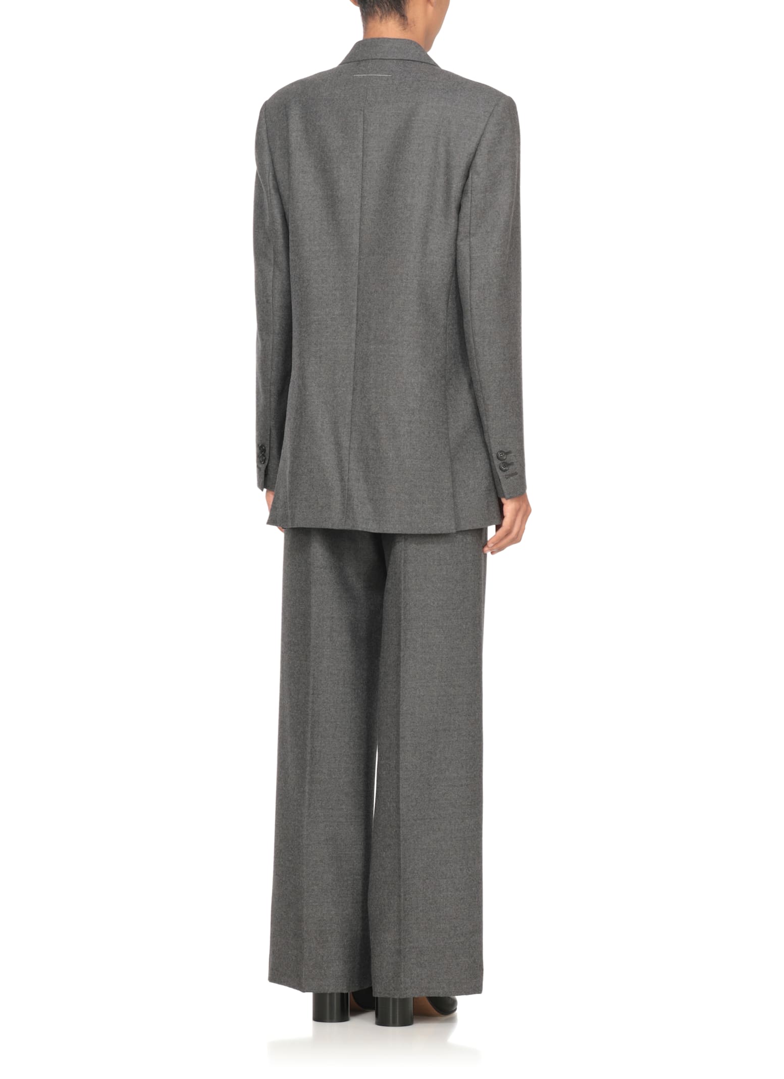 Mm6 Maison Margiela Double-breasted Jacket Jackets Grey In Gray