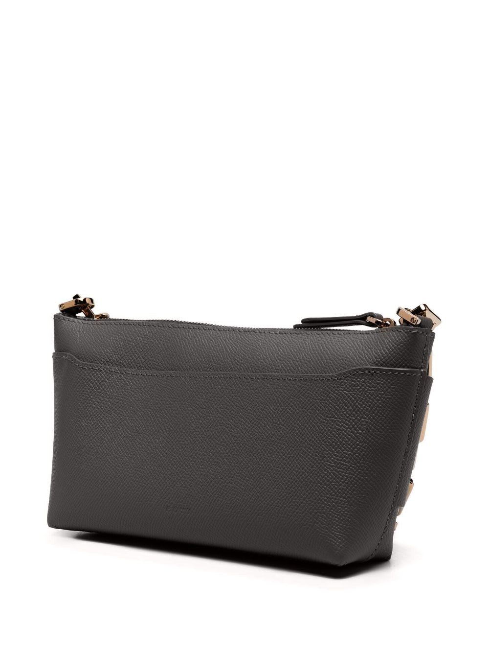 Boyy Buckle Pouchette Epsom Leather Handbag In Gray