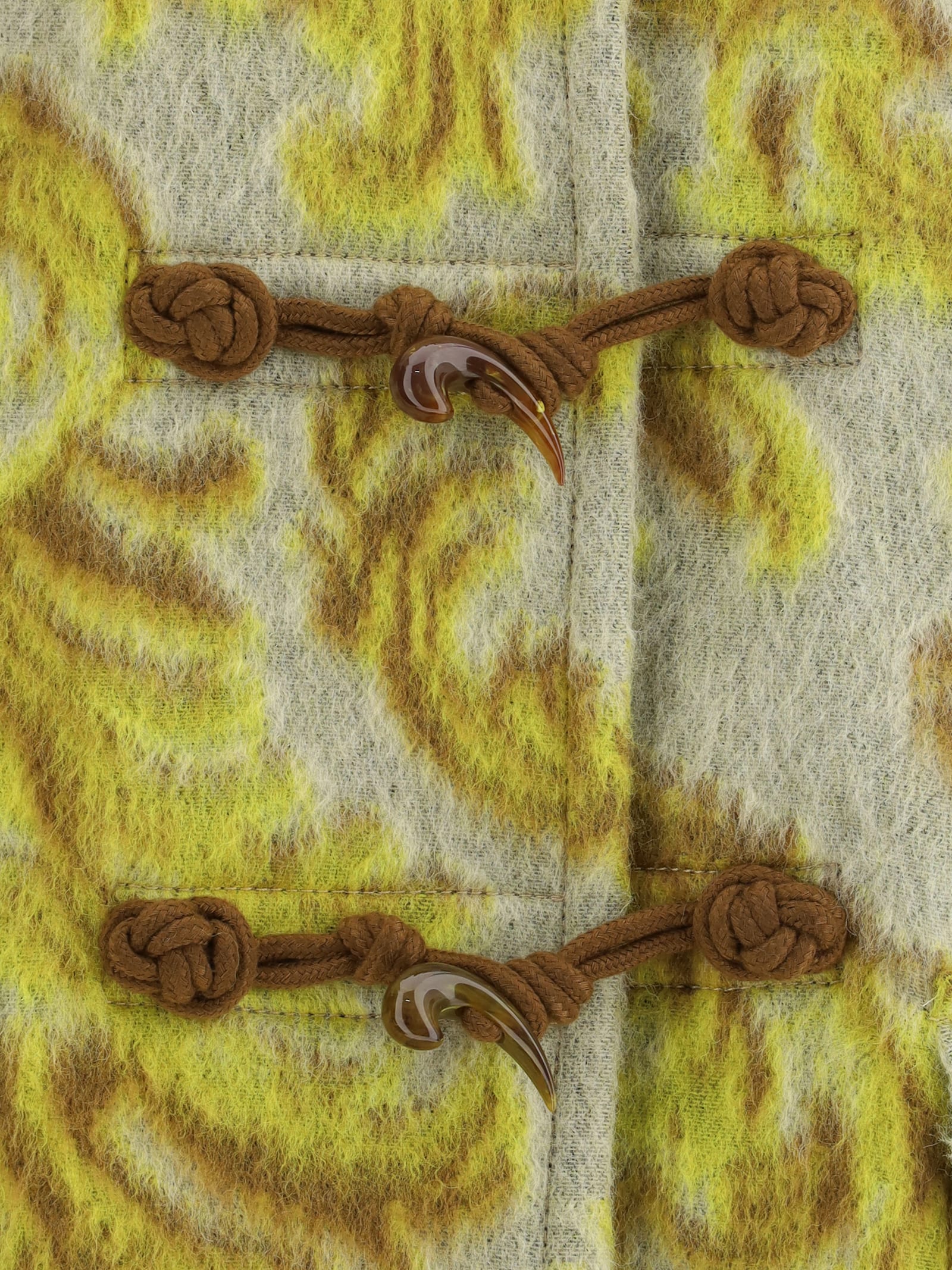 Etro Floral-jacquard Toggle Waistcoat In Green