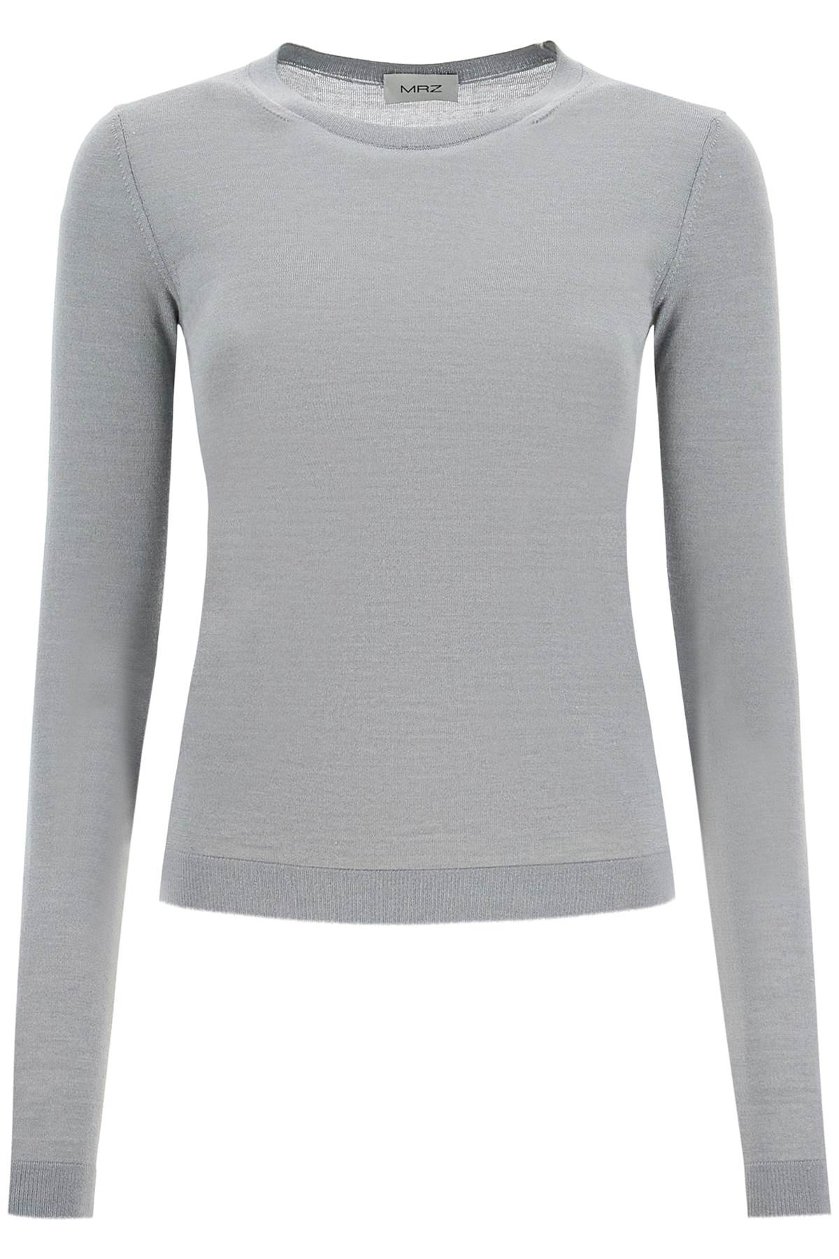 Shop Mrz Cashmere And Silk Blend Sweater In Ferro (grey)