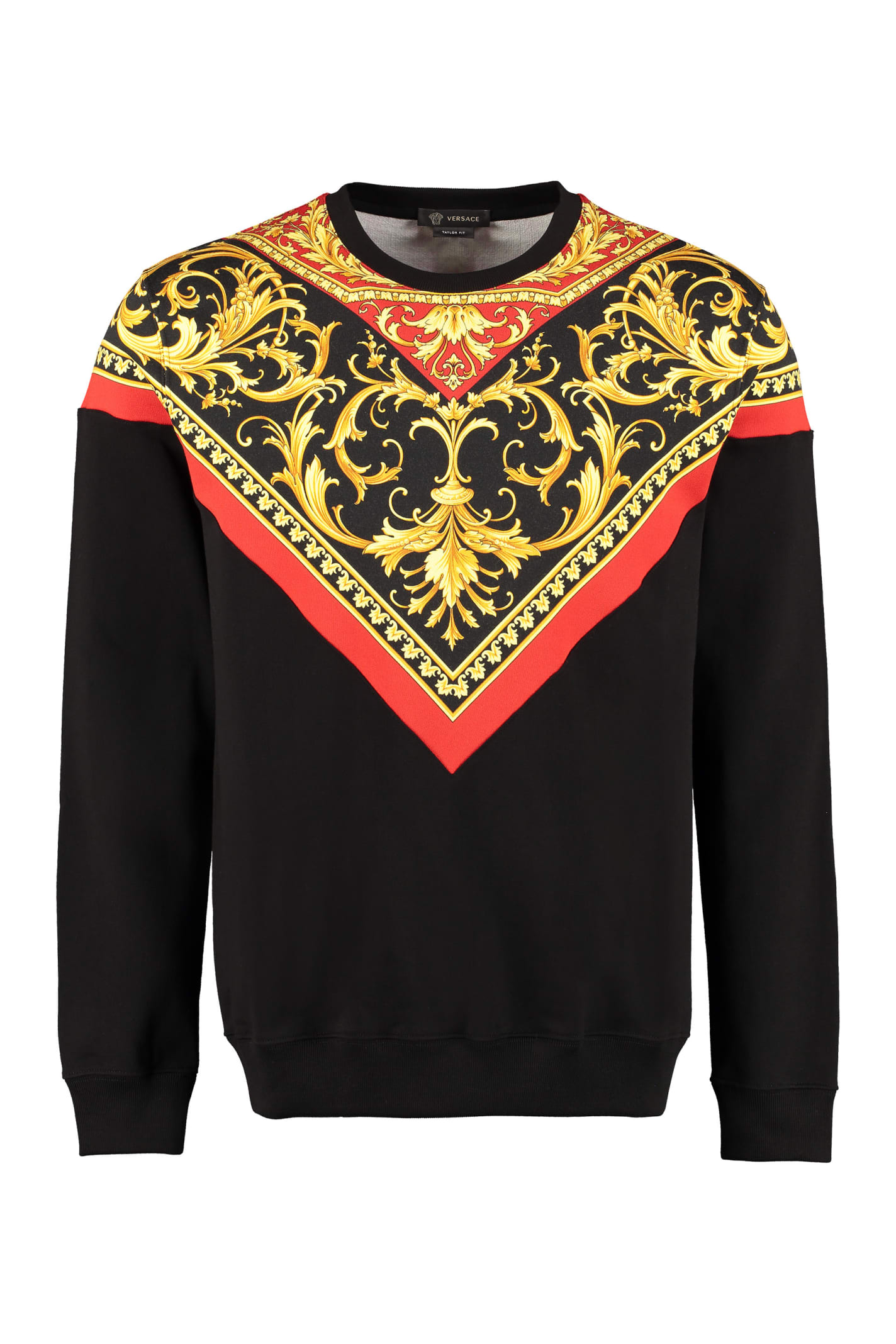 VERSACE PRINTED COTTON SWEATSHIRT,11206750