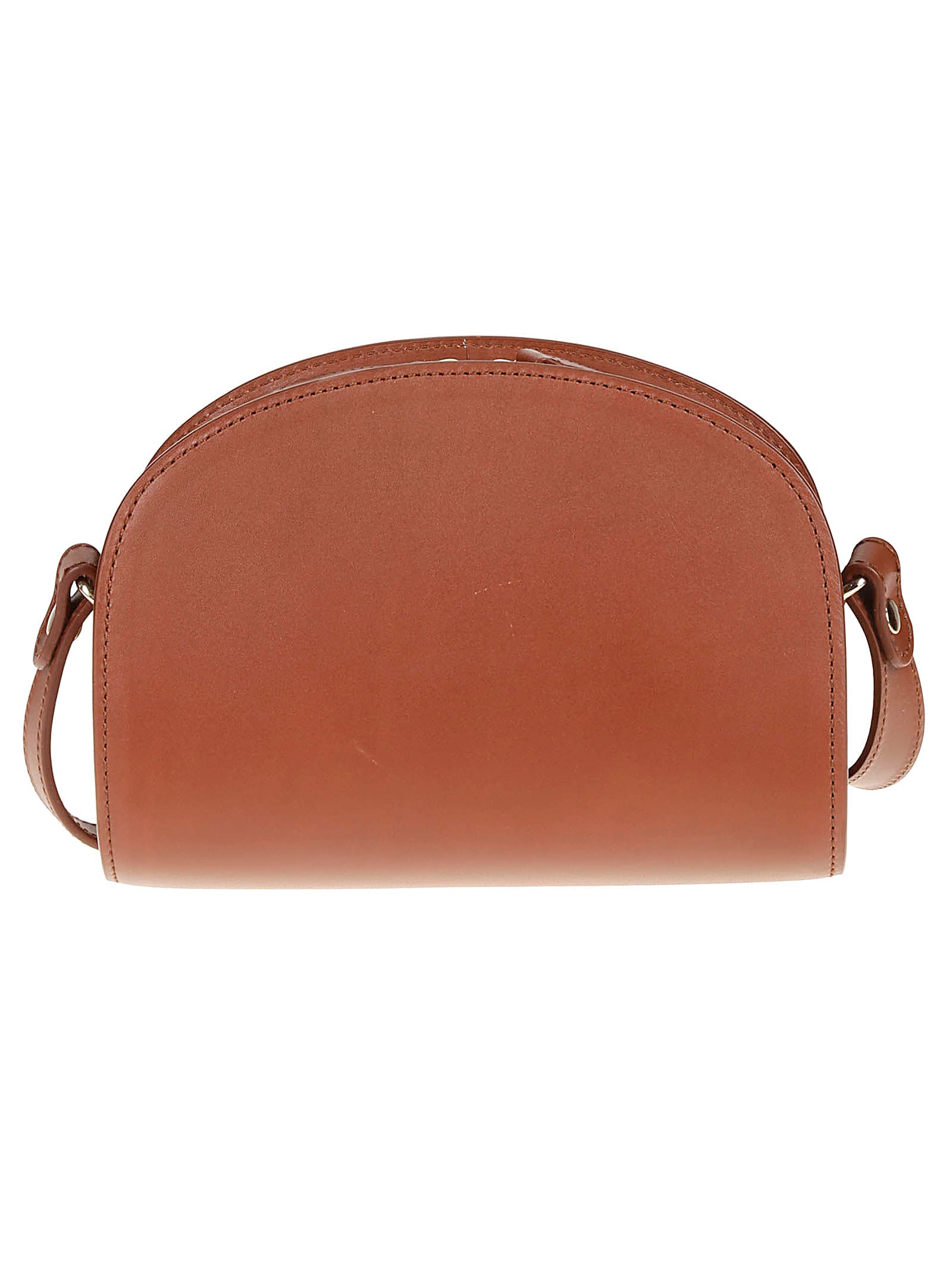 Shop Apc Sac Demi-lune Mini In Cad Noisette