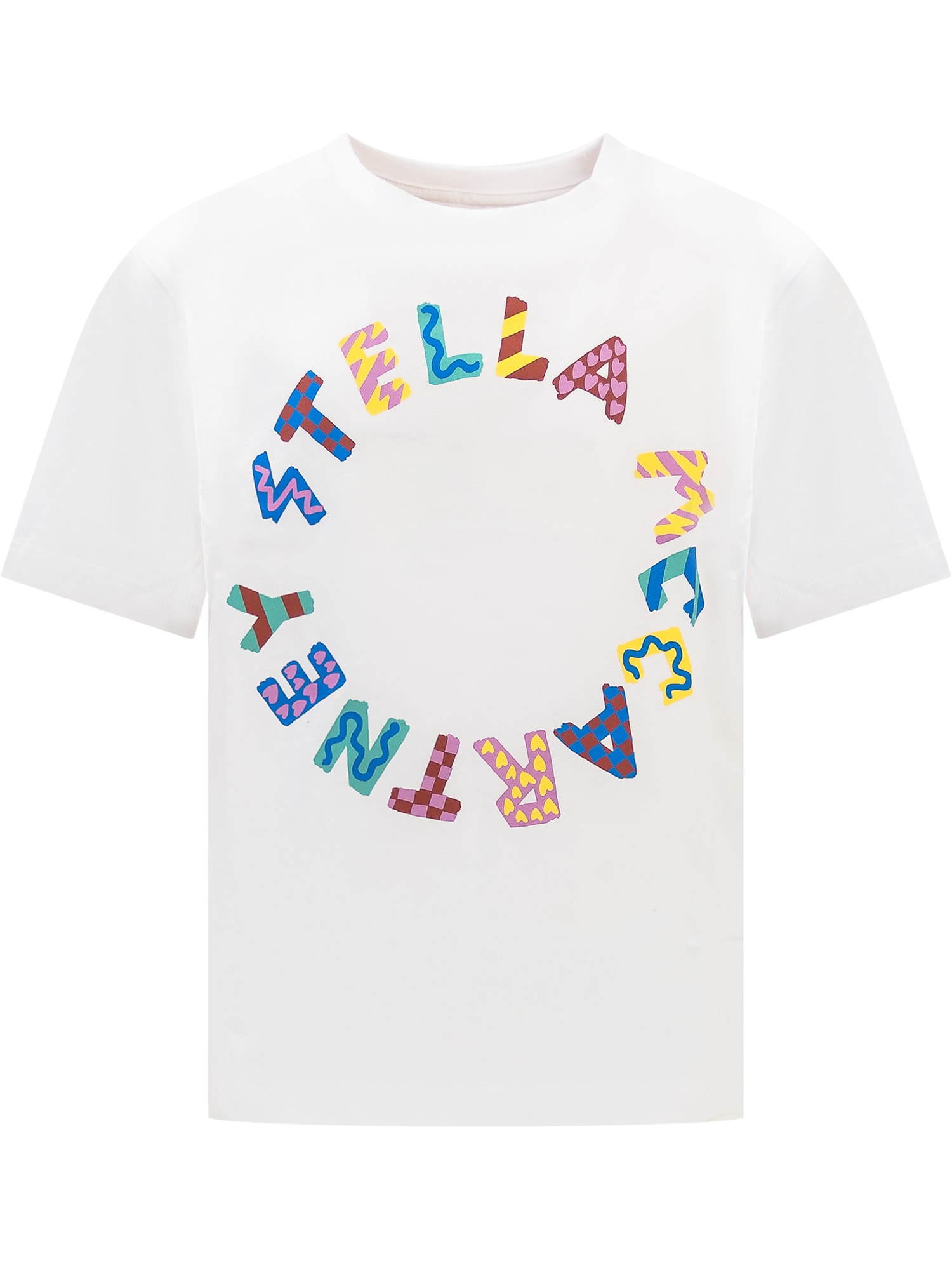 Stella Mccartney Kids' Logo T-shirt In White