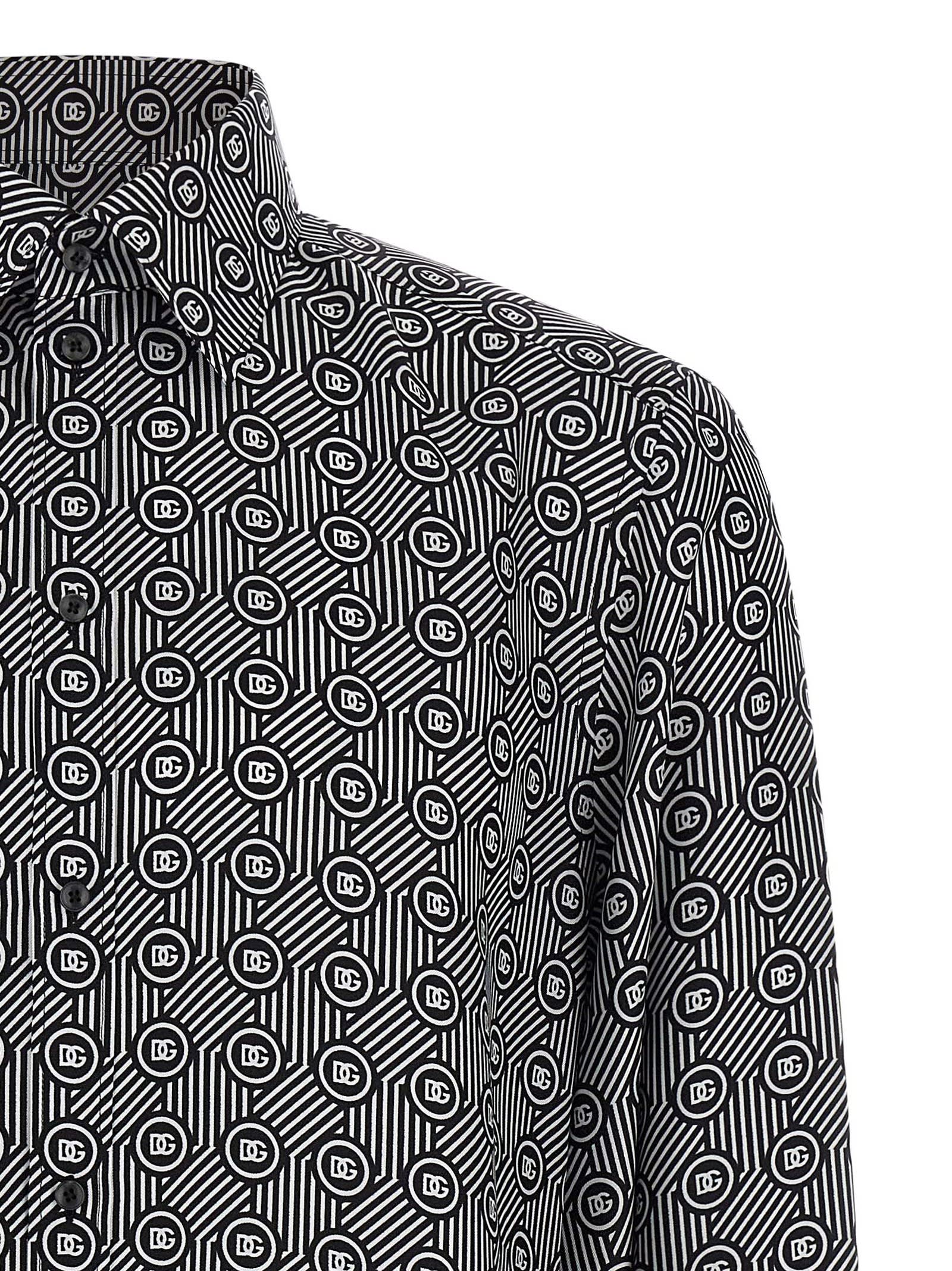 Dolce & Gabbana Private Wardrobe Long Sleeves Shirt In Gray