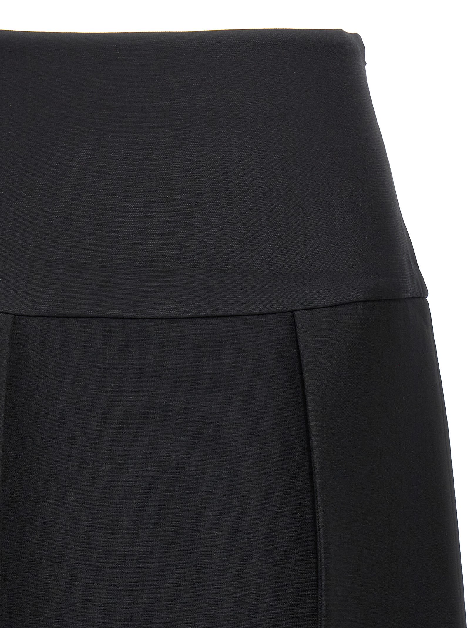 Shop Khaite Kidd Skirt In Black