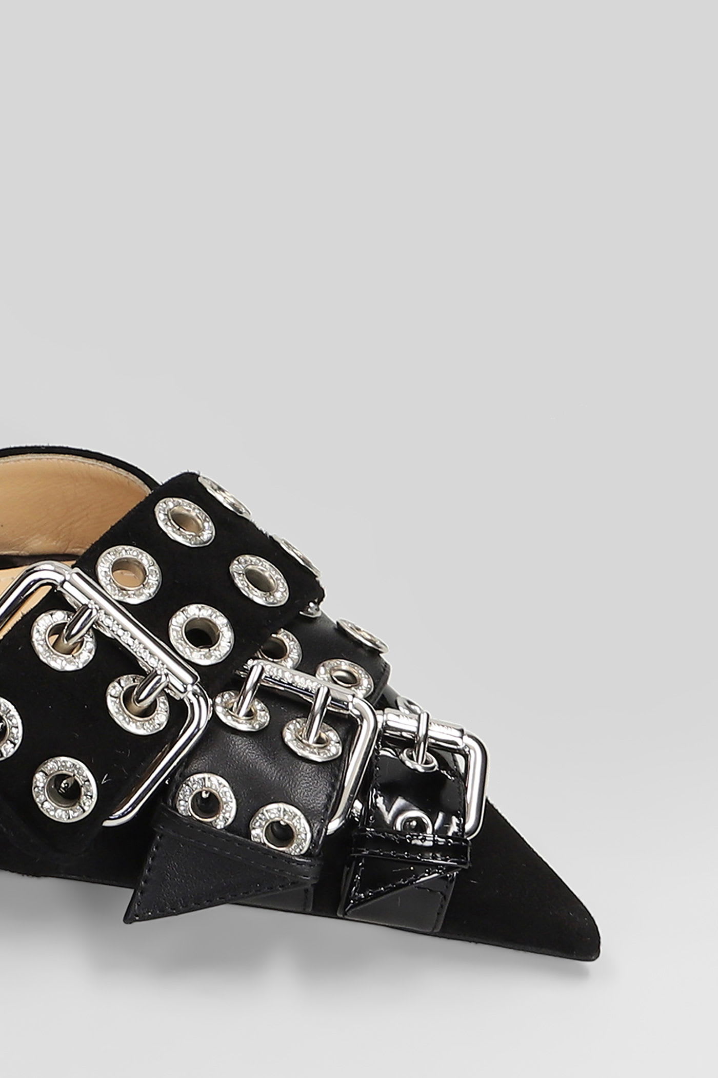 Mach &amp; Mach Pumps In Black Leather In Black