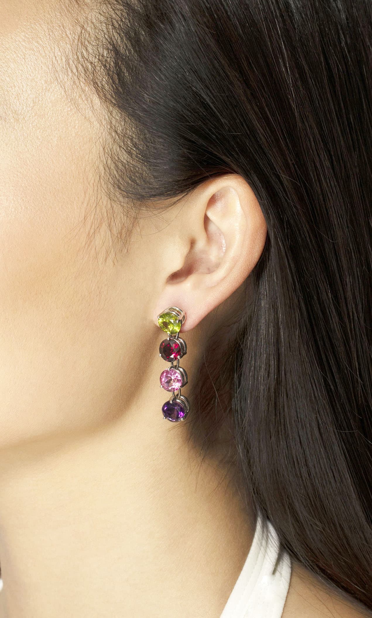 Shop Lo Spazio Jewelry Lo Spazio Autunno Drop Earrings In Multicolor