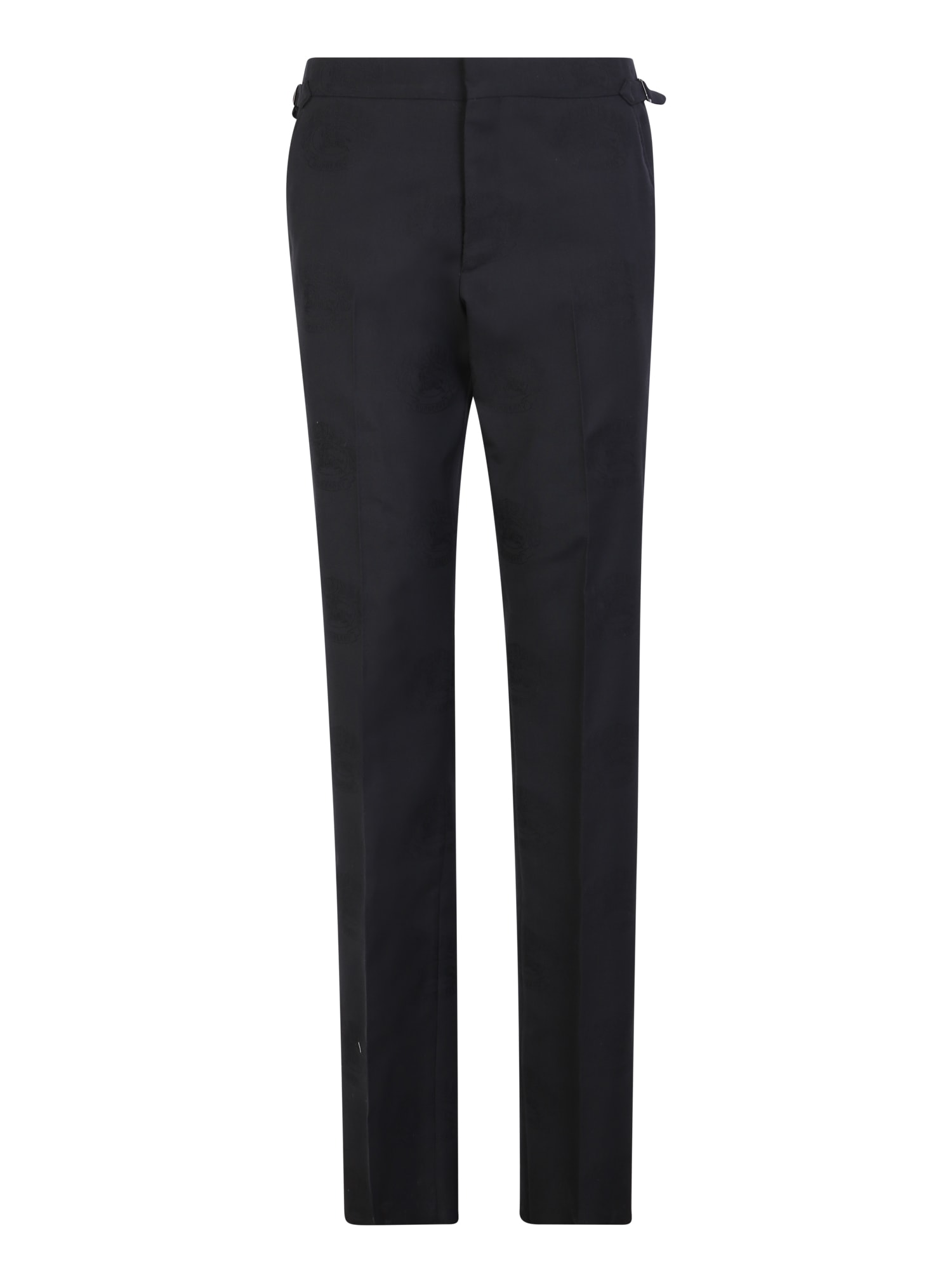 Shop Burberry Tailored Tuxedo Pants Turner In Black