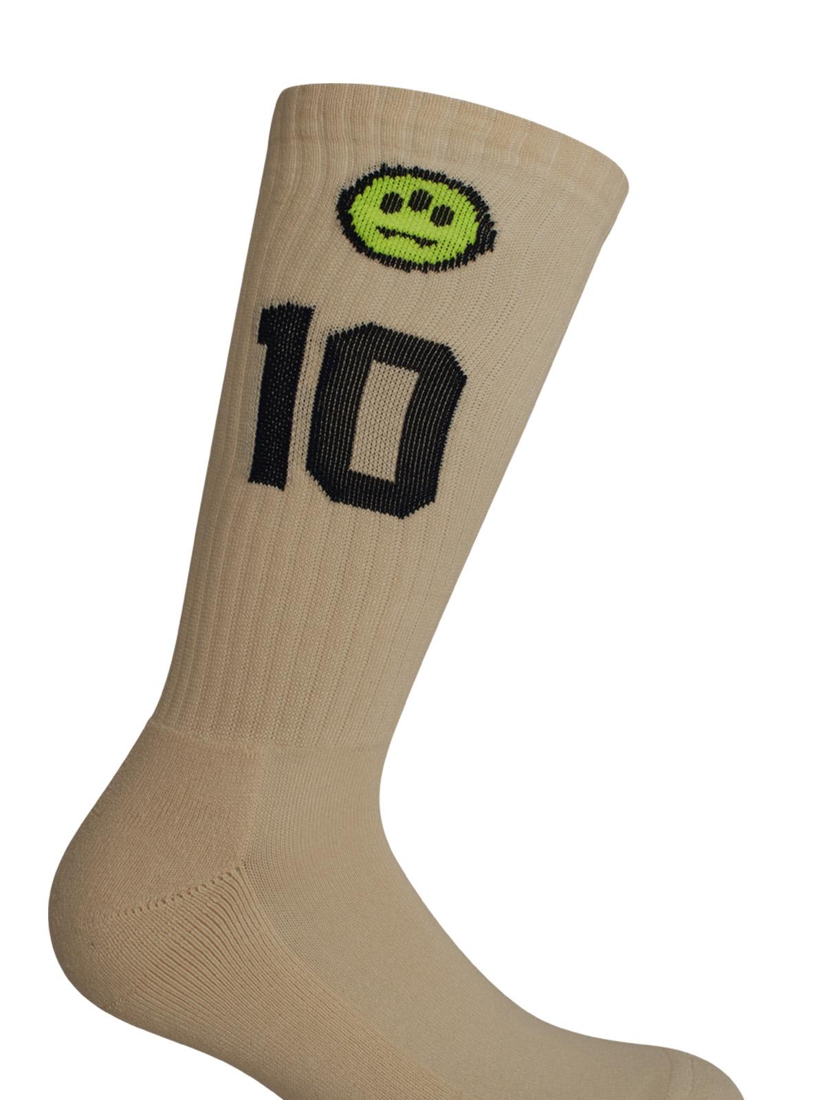 Barrow Ivory Cotton Blend Socks In Vanilla