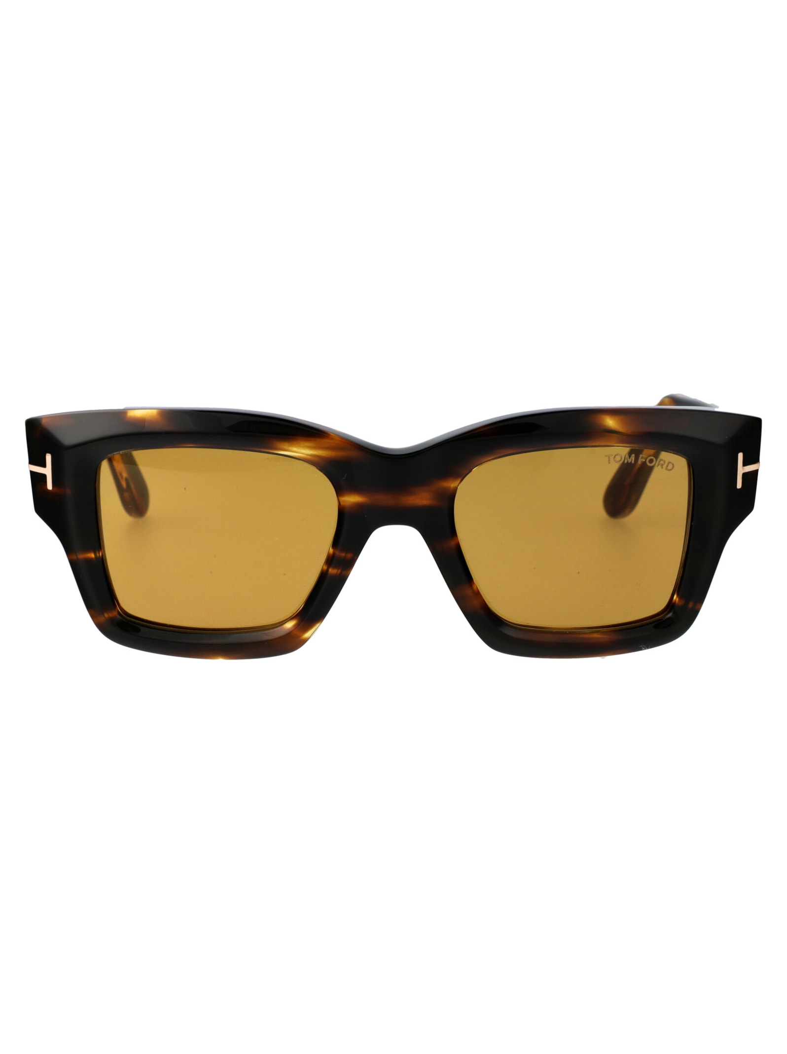 Shop Tom Ford Ilias Sunglasses In 52e Dark Havana