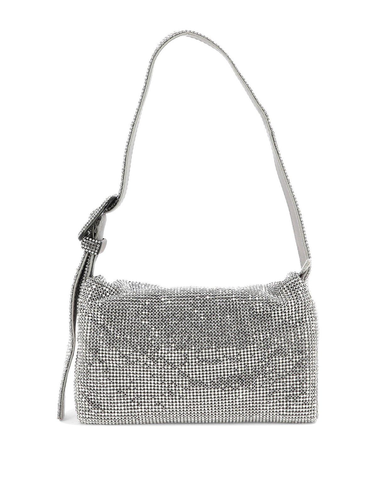 Shop Benedetta Bruzziches Vitty La Mignon Embellished Shoulder Bag In Silver