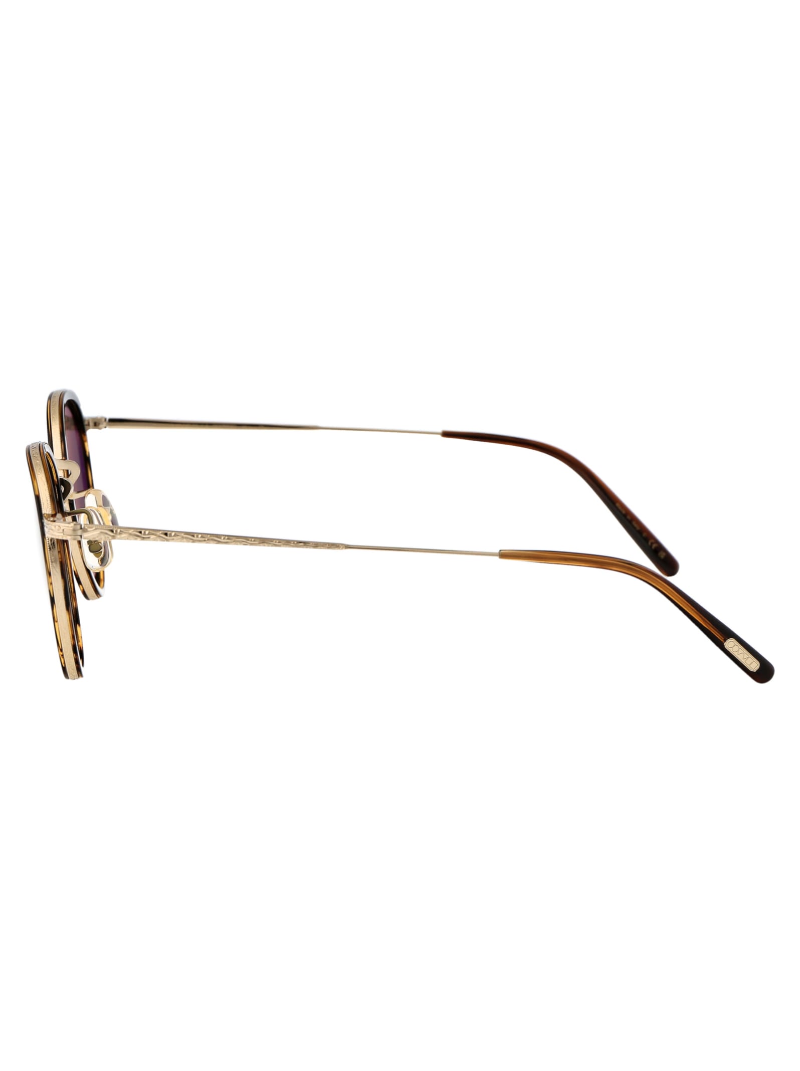 Shop Oliver Peoples Mp-2 Sun Sunglasses In 533052 Tuscany Tortoise/gold