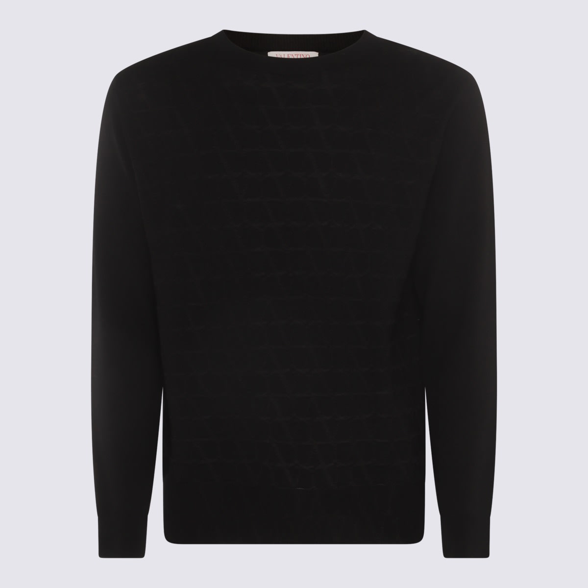 Shop Valentino Black Wool Jumper