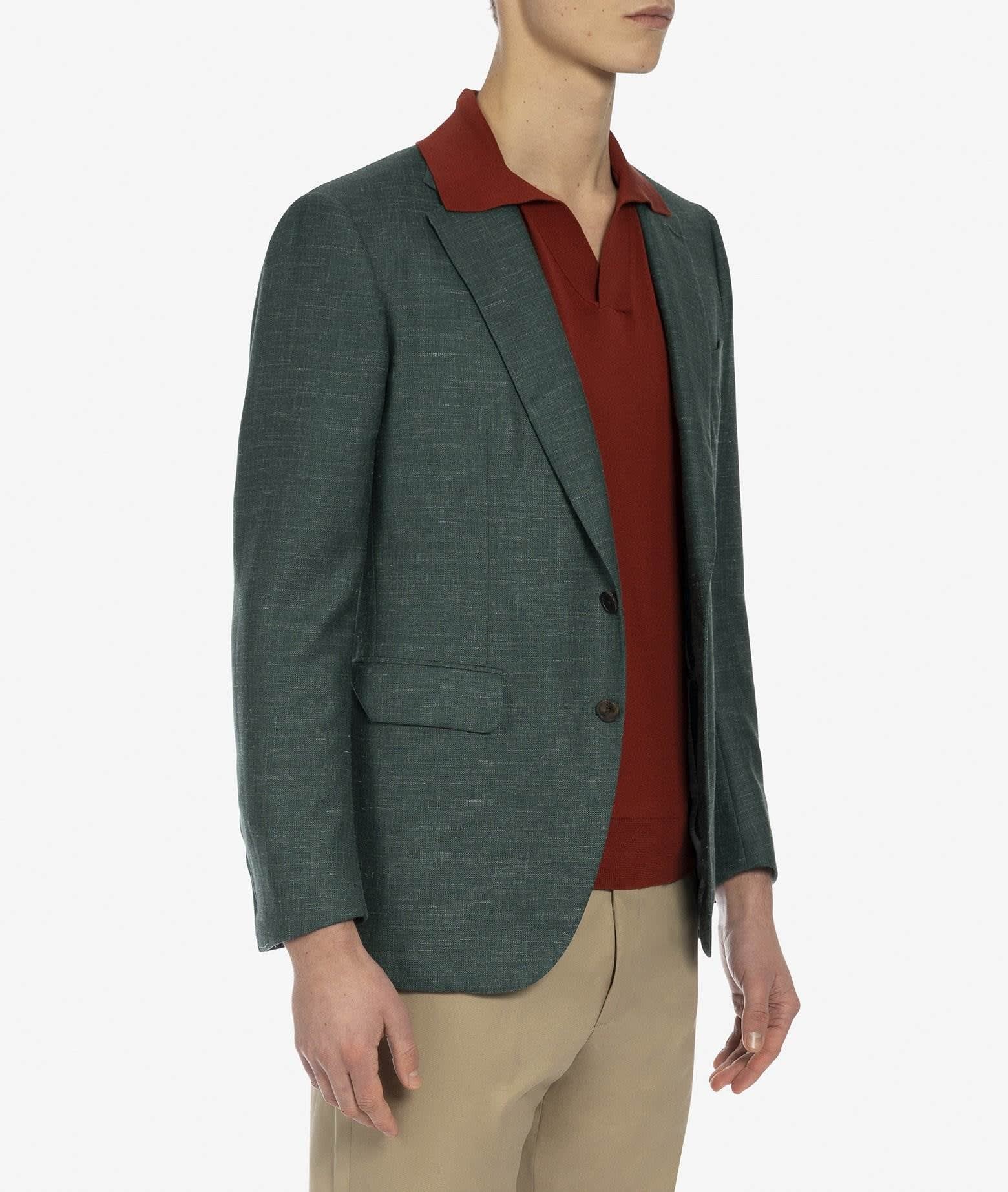 Larusmiani Godard Tailored Jacket Blazer In Lightgreen
