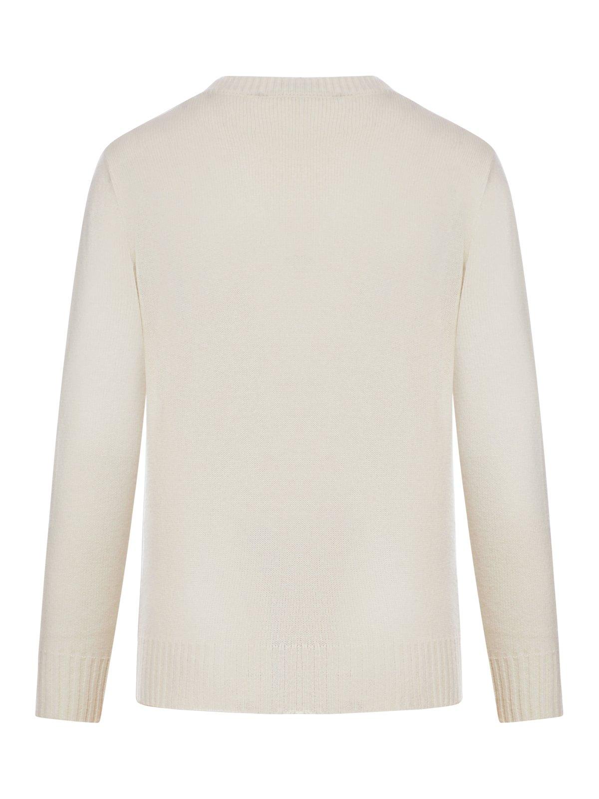 Shop Max Mara Crewneck Long-sleeved Jumper