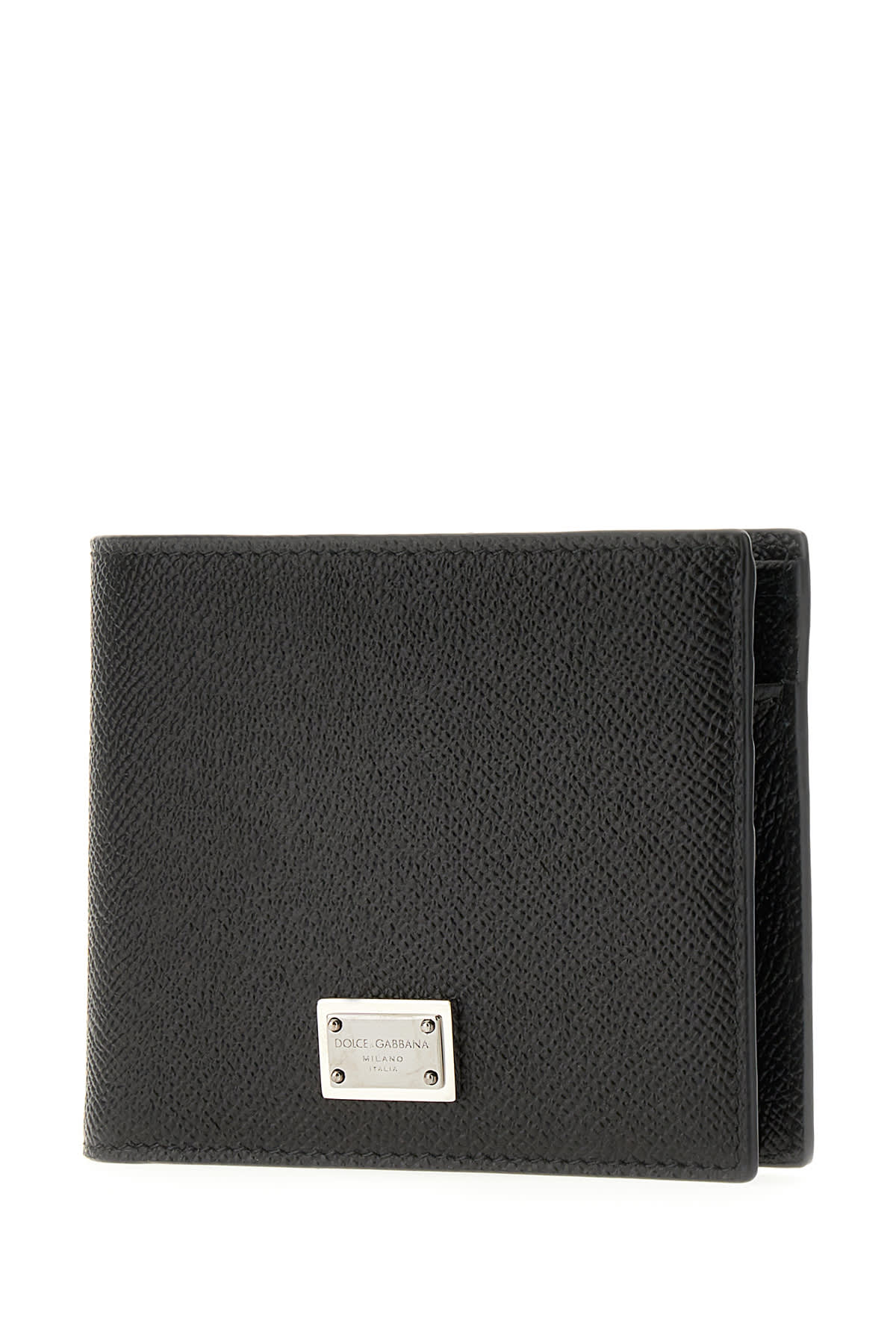 Shop Dolce & Gabbana Black Leather Wallet In Nero