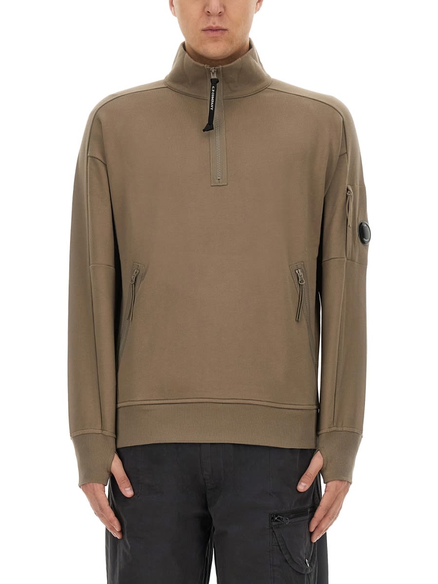 C.p. Company C.p.company Sweatshirt With Logo In Grey
