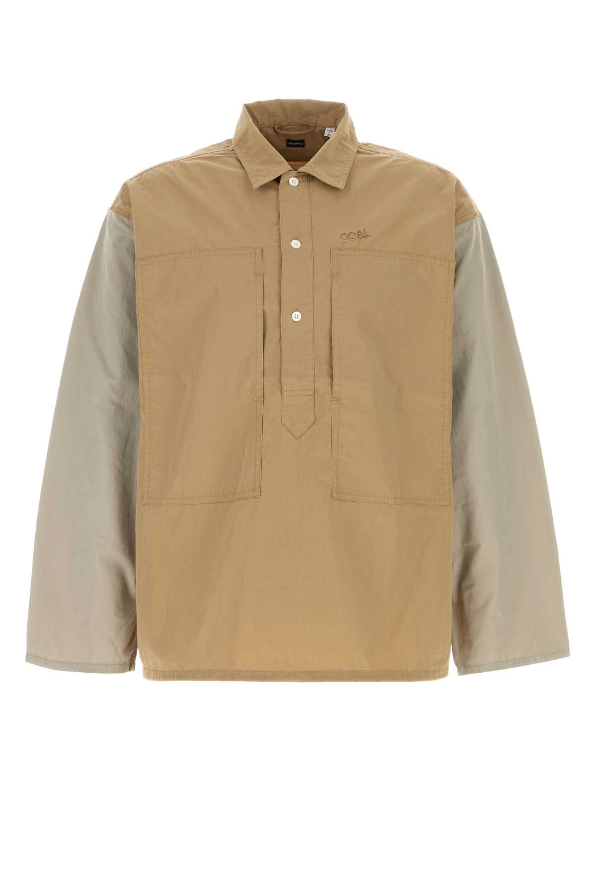 Nanamica Biscuit Jersey Oversize Shirt In Gold