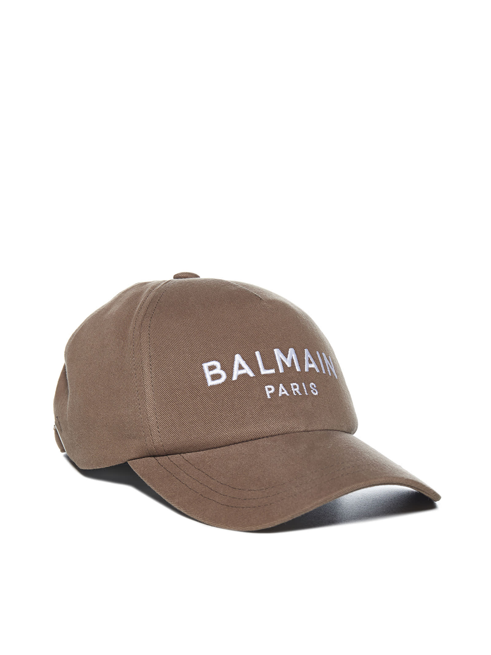 Shop Balmain Hat In Beige