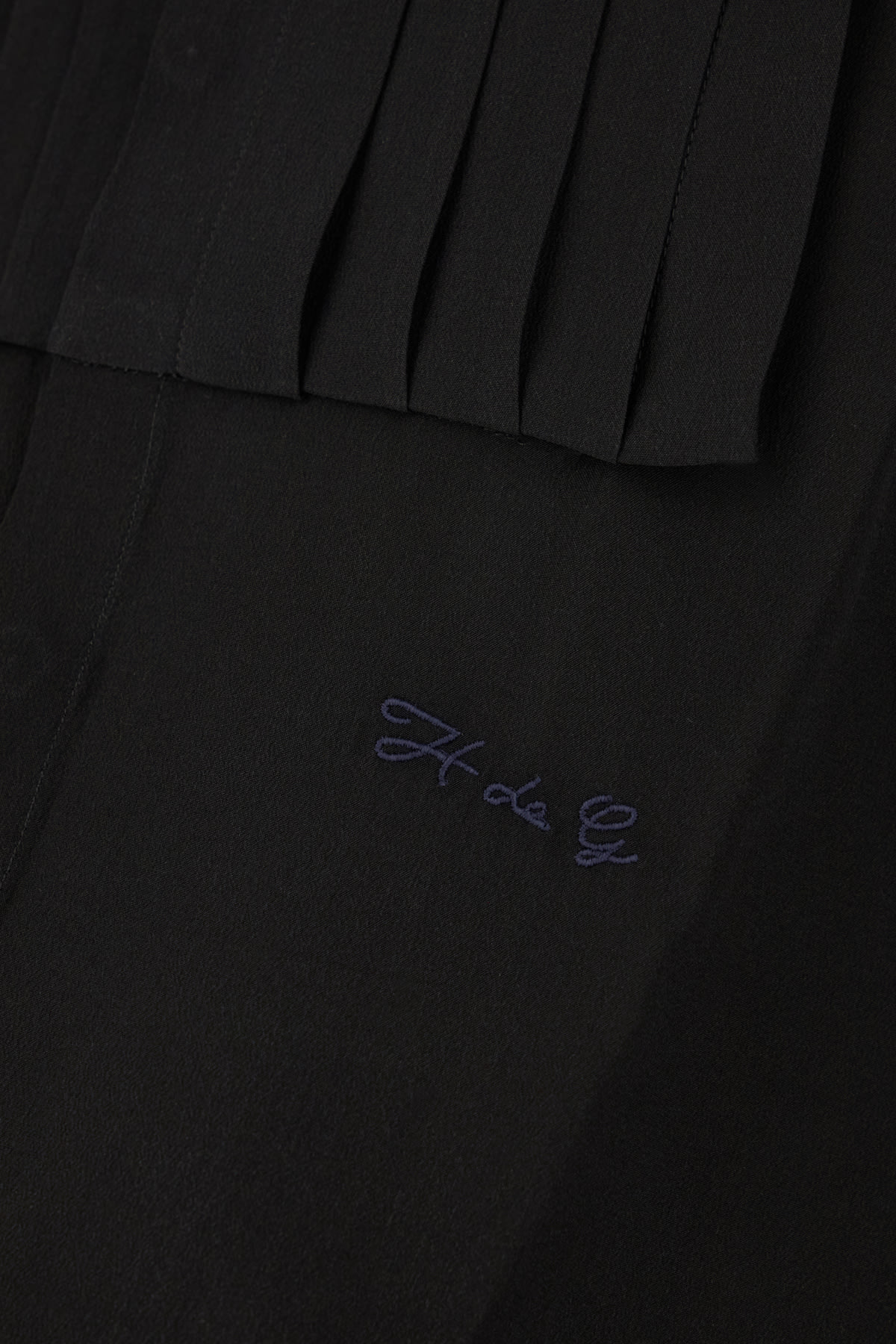 Givenchy Silk Shirt With Front Pleats And Pointed Collar In Black