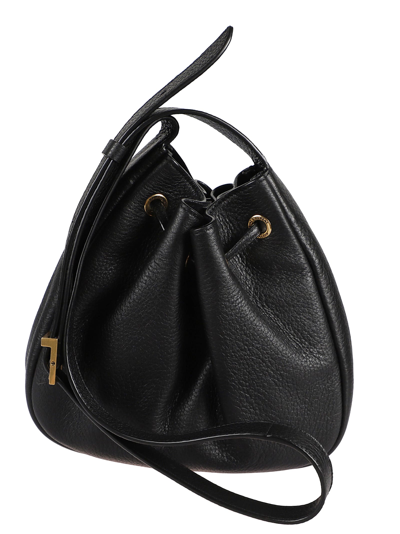 Saint Laurent Mini Paris Vii Hobo Bag In Black