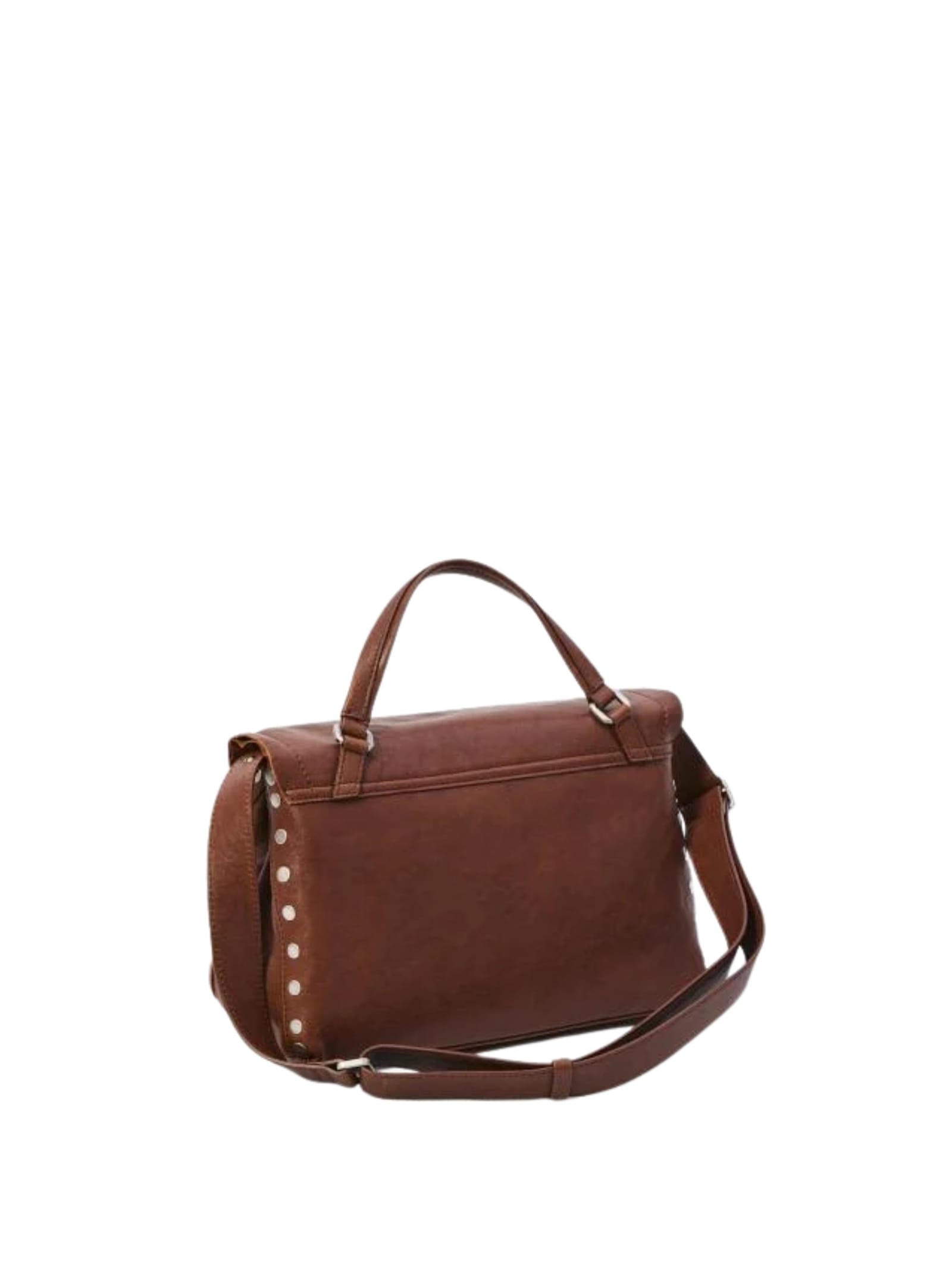 Zanellato Postina Tabacco Small Leather Handbag In Brown