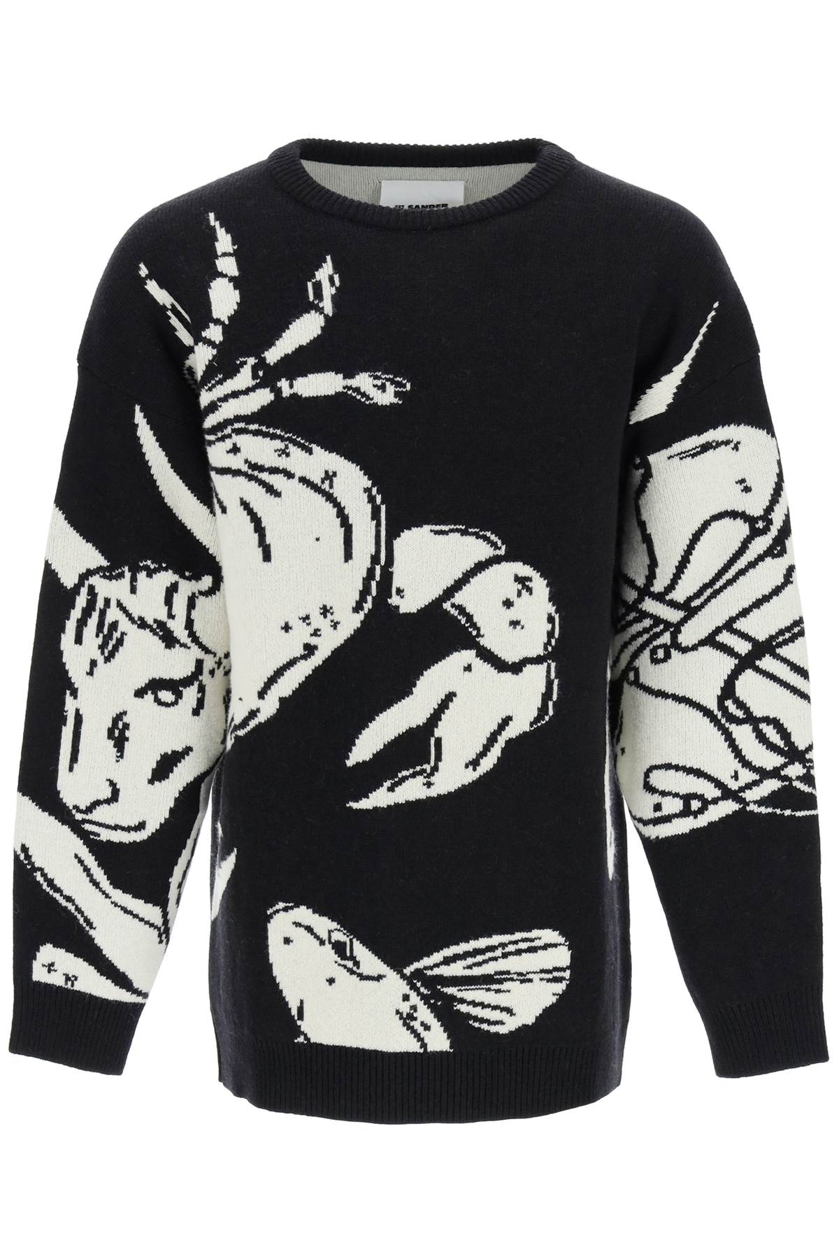 Jil Sander astrology Jacquard Oversize Sweater