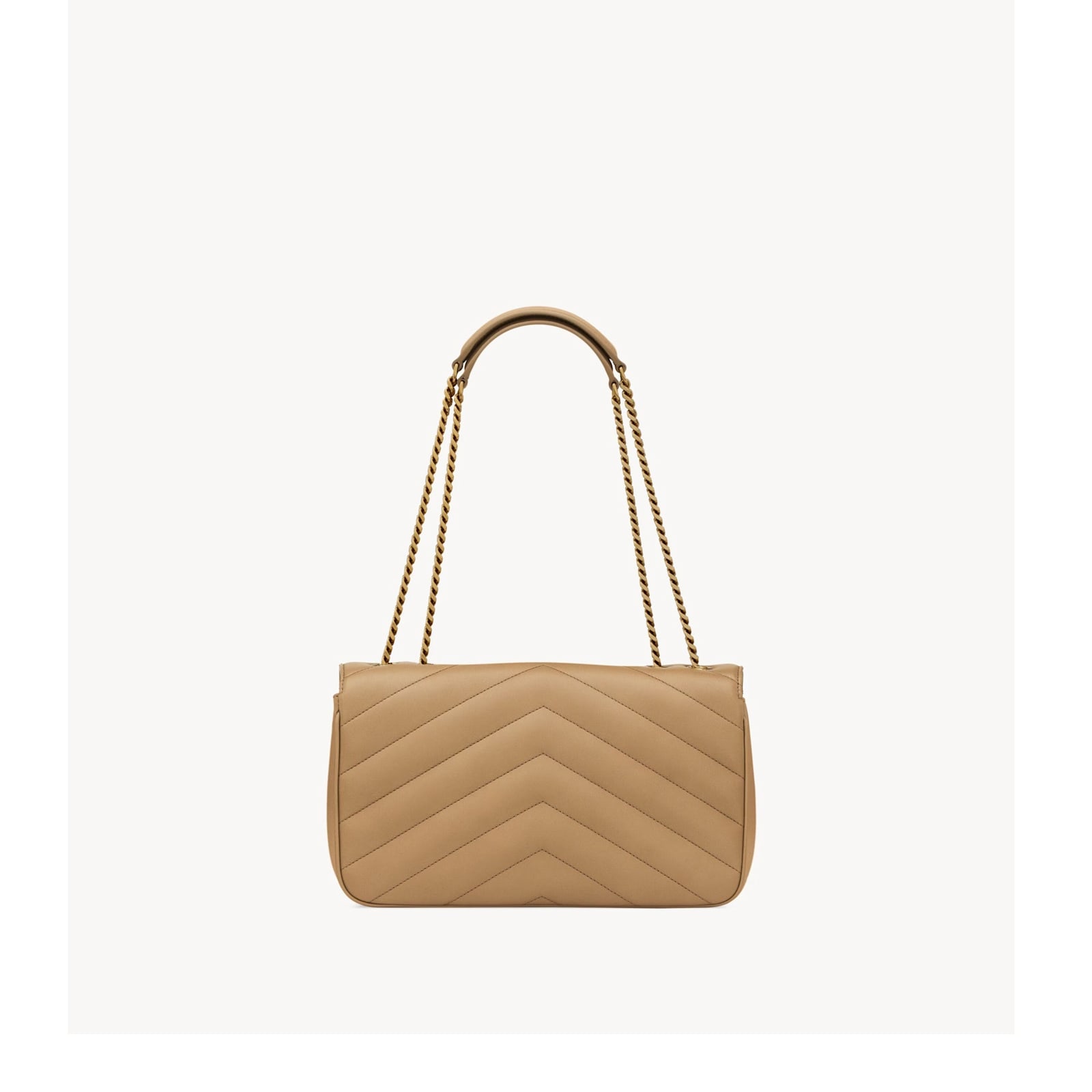 Saint Laurent Lou Lou Medium Shoulder Bag In Sand