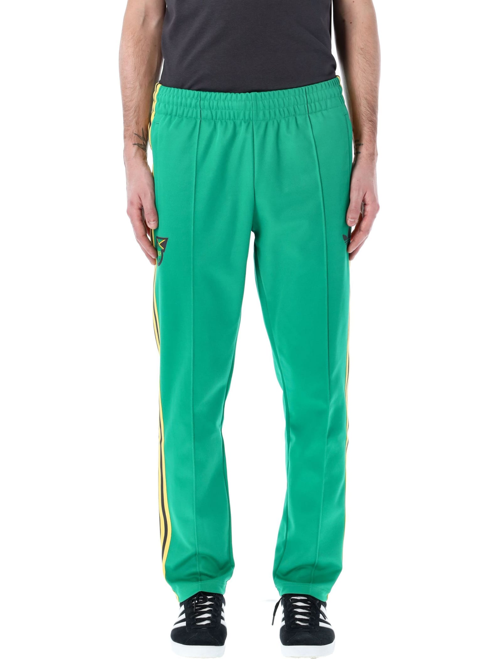 Shop Adidas Originals Jff Og Track Pant In Green