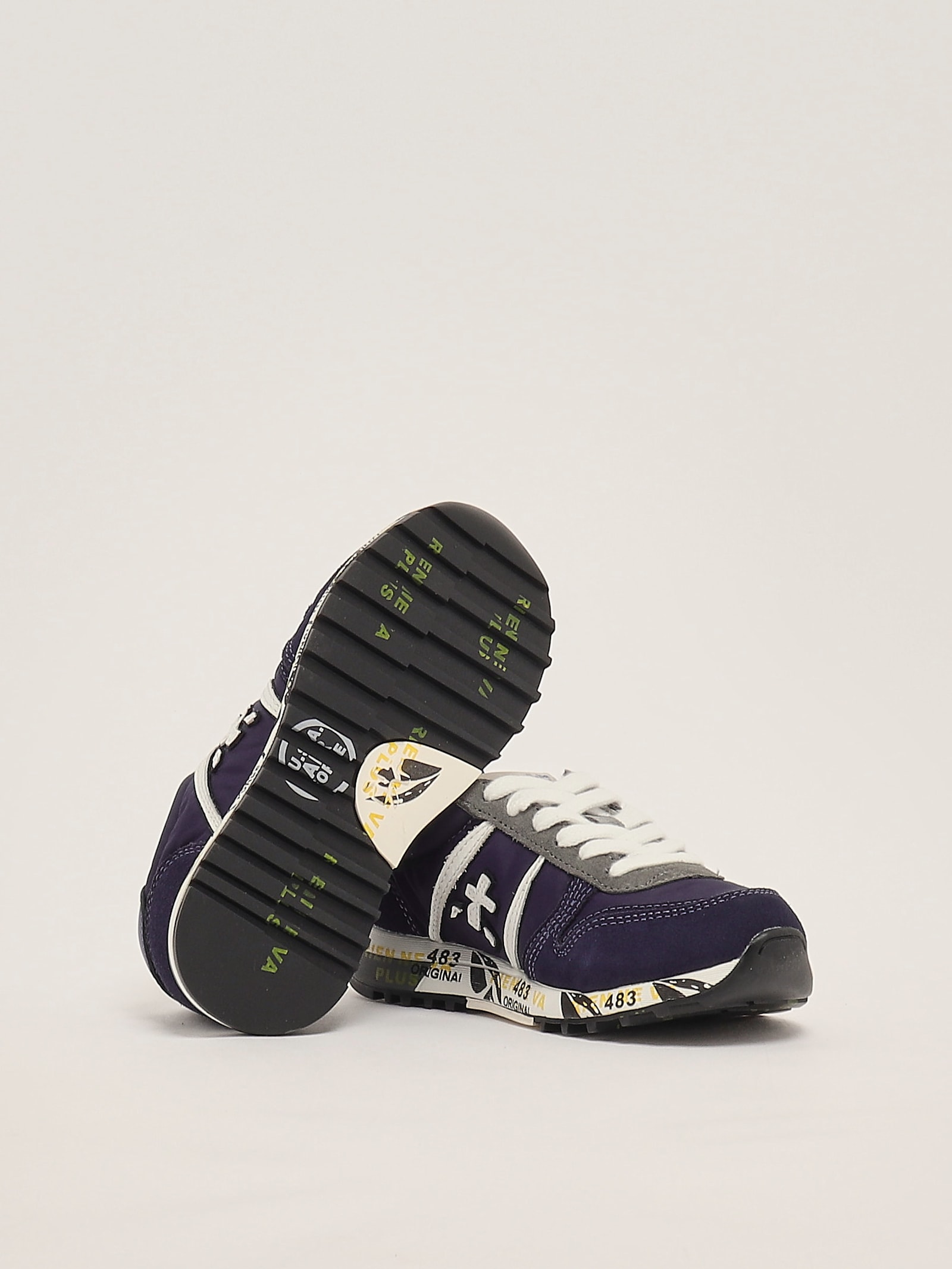 Premiata Teen Sky Low Top Sneakers In Blue